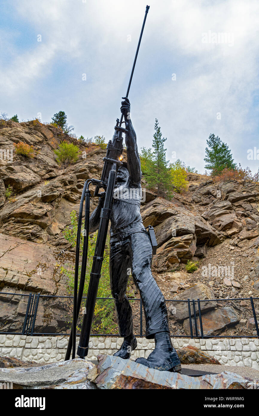 Sunshine Mine Disaster of 1972 Memorial located between Kellogg and