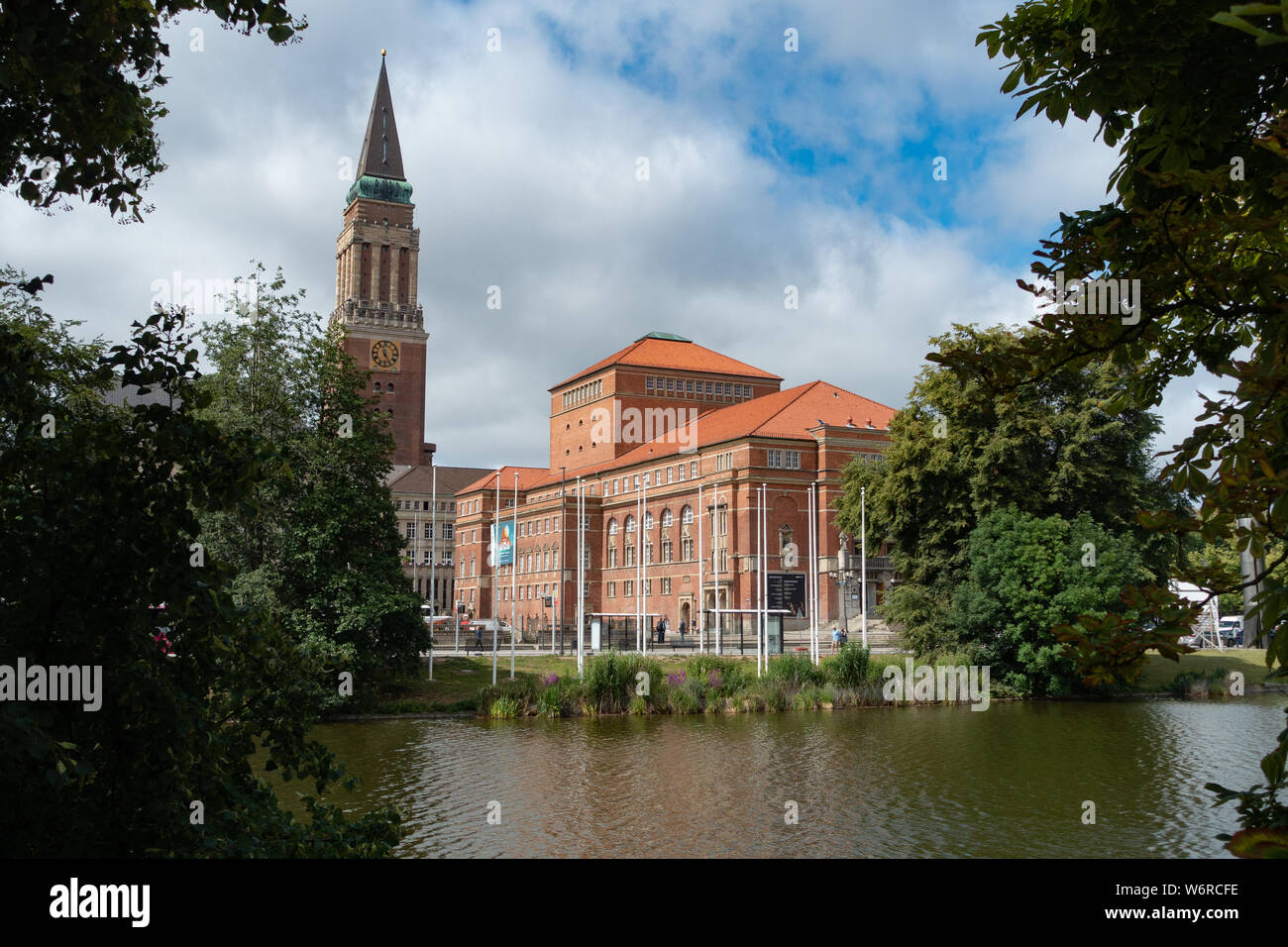 Kiel Opera House and lake surround Stock Photo - Alamy