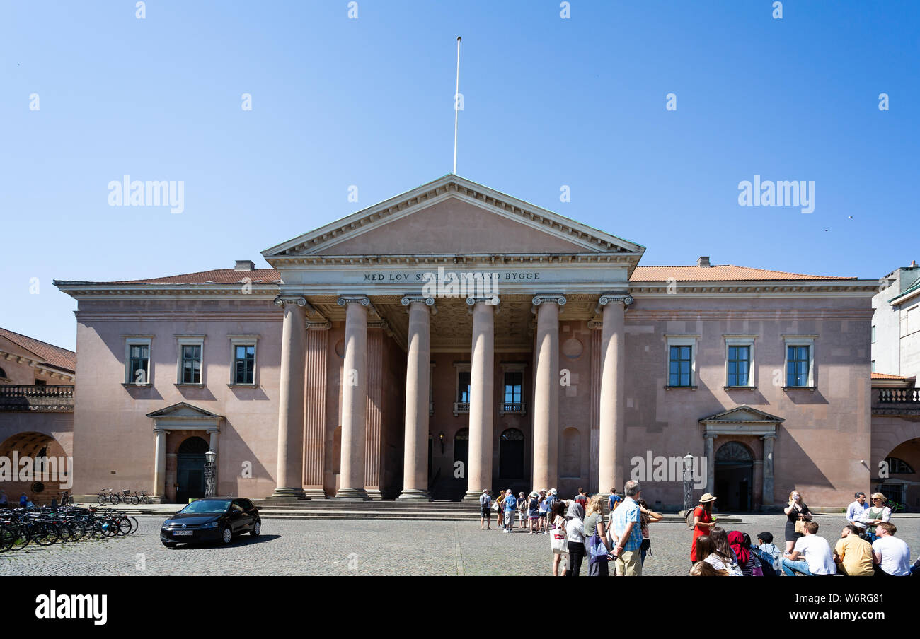 Neo Classical building in Nytorv Street in Copenhagen, Denmark on 18 July 2019 Stock Photo
