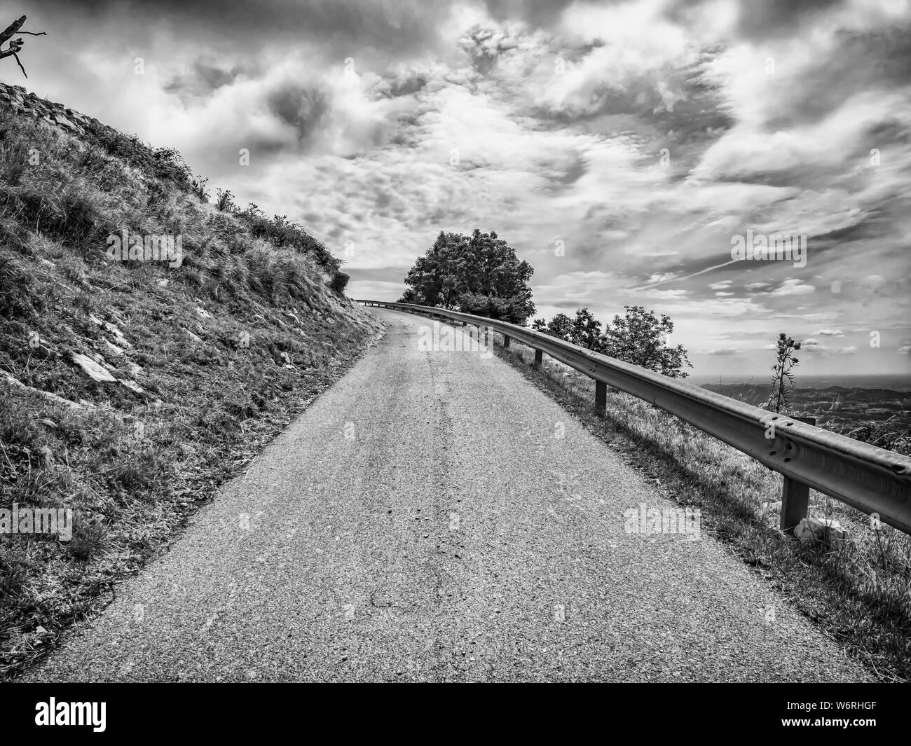 Travel route alps Black and White Stock Photos & Images - Alamy