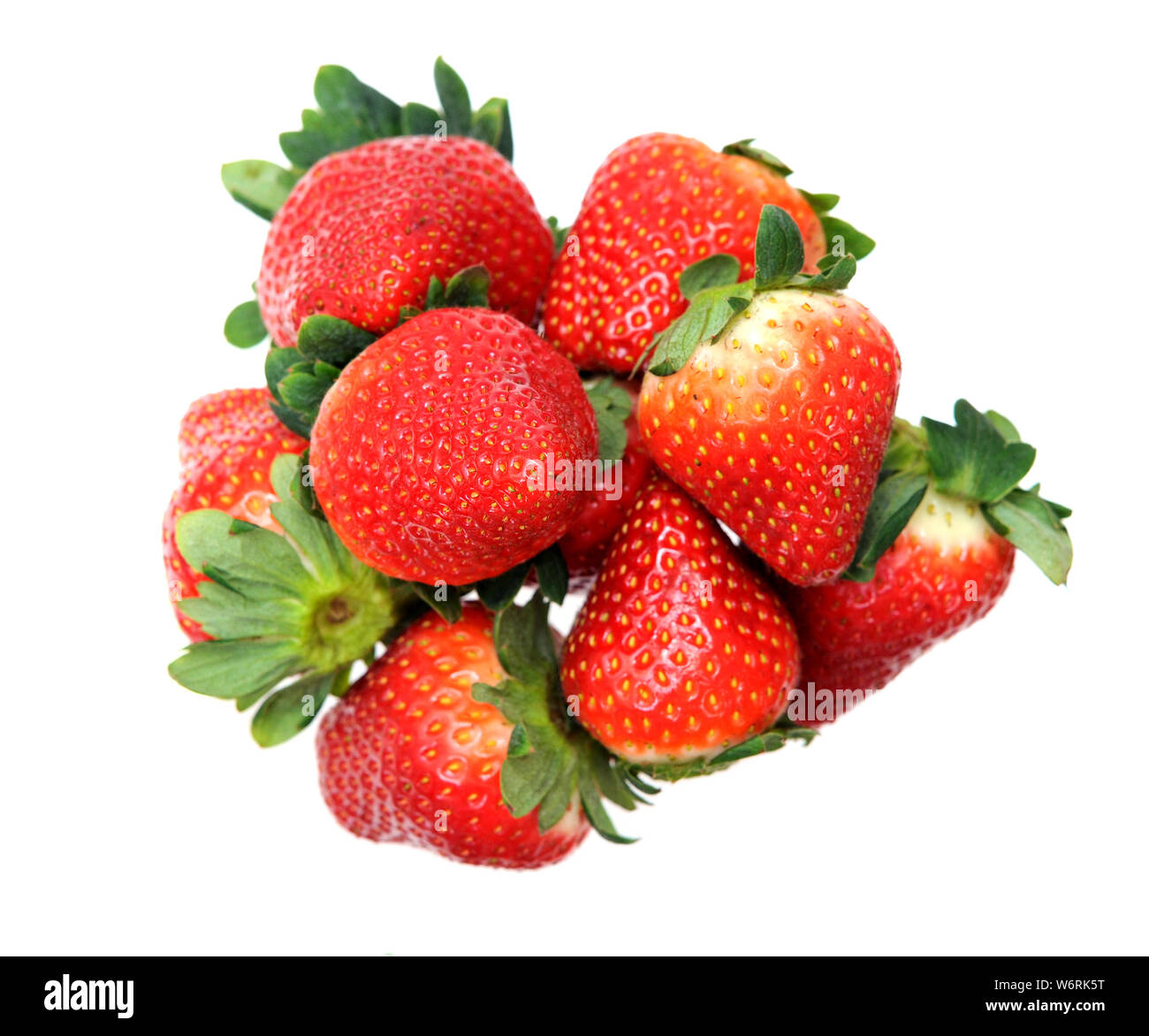 a pile of strawberry isolated on white background Stock Photo - Alamy