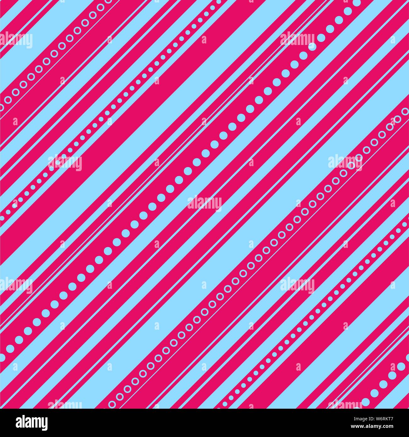 Abstract colorful diagonal striped background. Vector seamless pattern Stock Vector