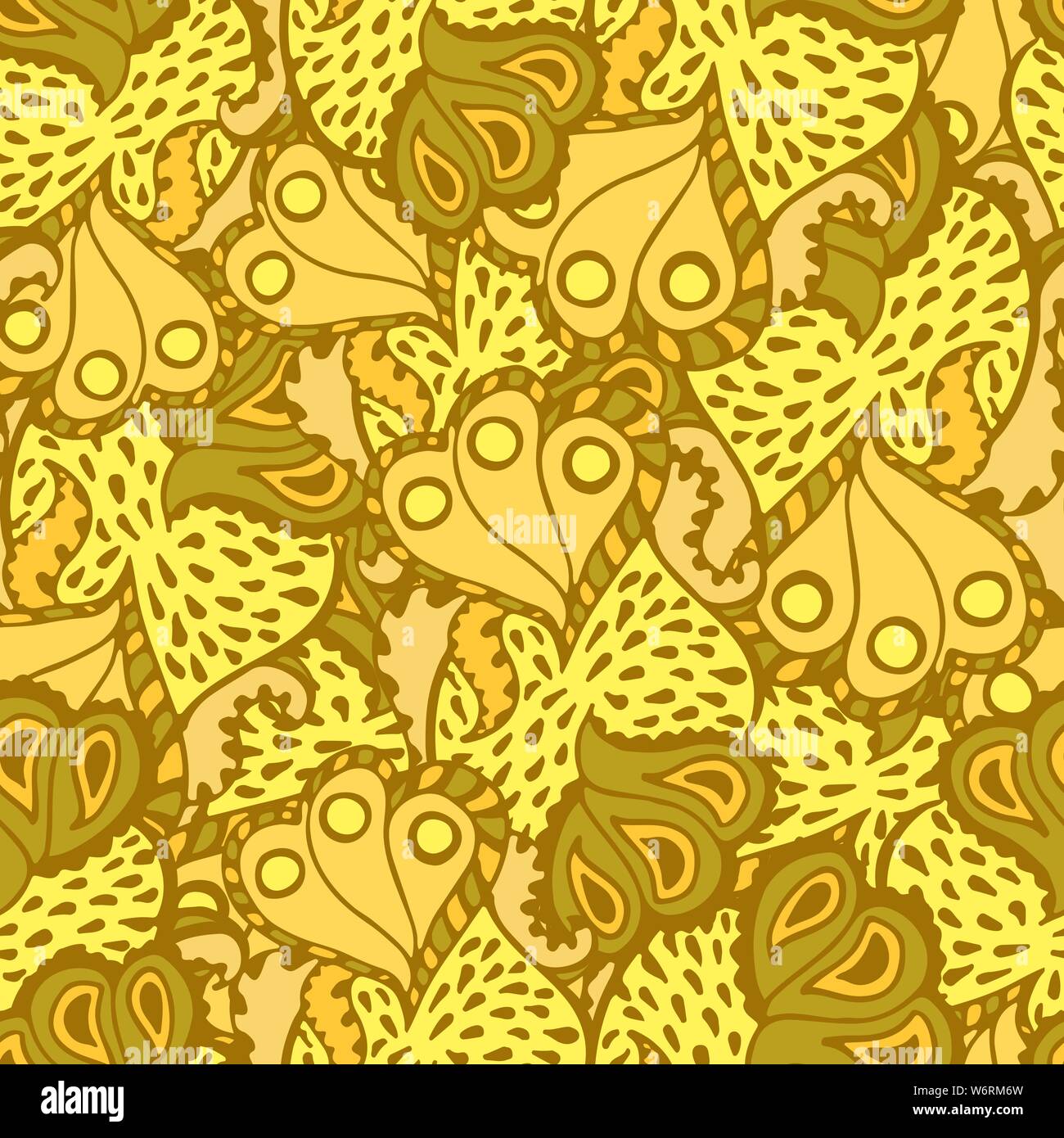 Cute abstract hand drawn seamless pattern. Abstract background for your design made in vector. Stock Vector