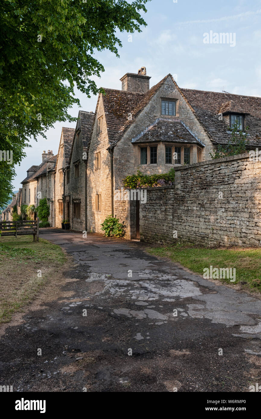 Quaint Cotswold Romantic Stone Cottages On The Hill In The Lovely