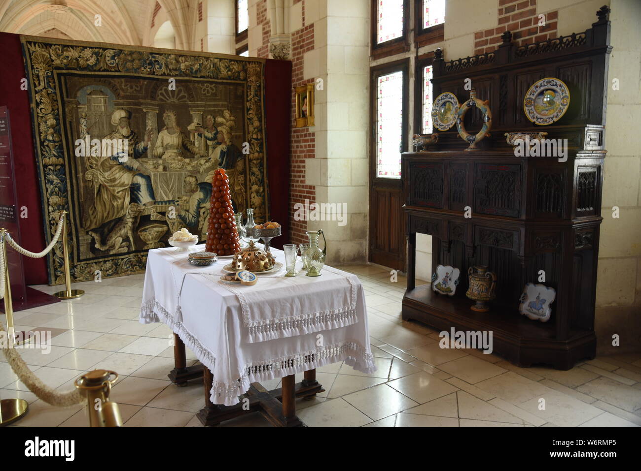 Amboise, Loire Valley, France is known for the Château d'Amboise Stock