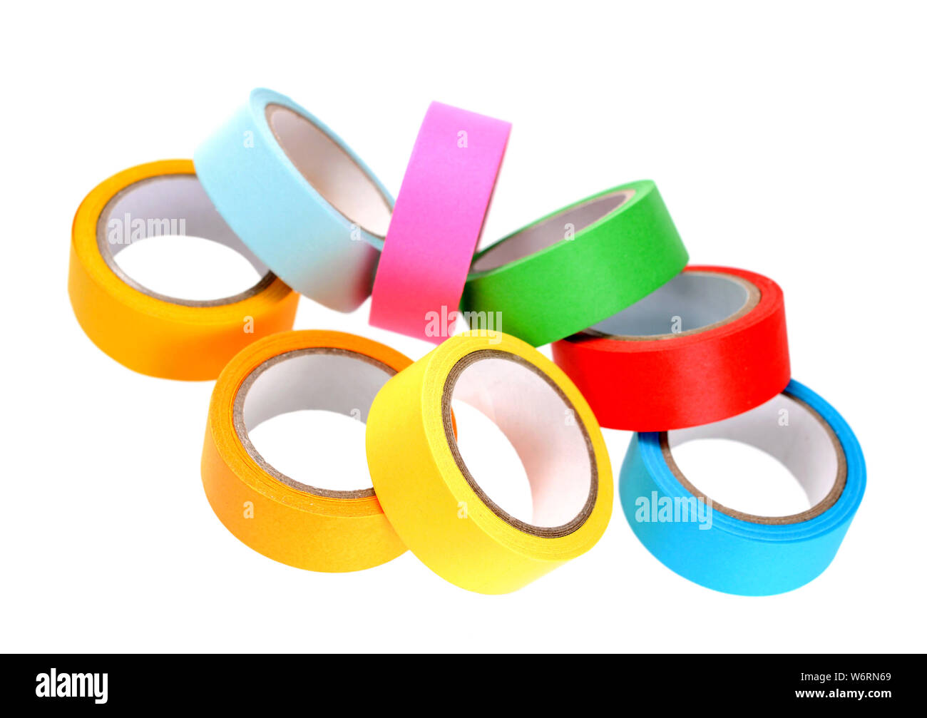 Colorful tape rolls stock image. Image of packing, tape - 34309507