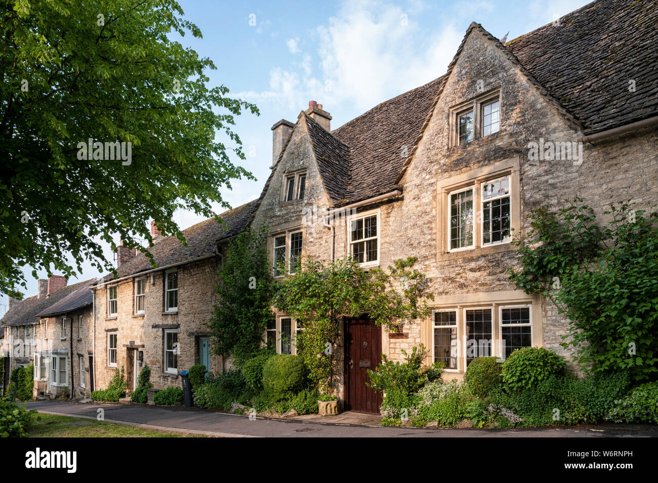 Quaint Cotswold romantic stone cottages on The Hill, in the lovely Burford village, Cotswolds