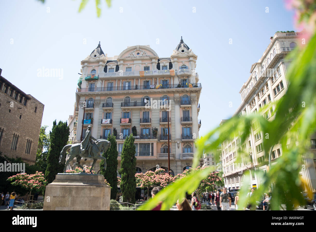 Barcelona's Downtown Stock Photo