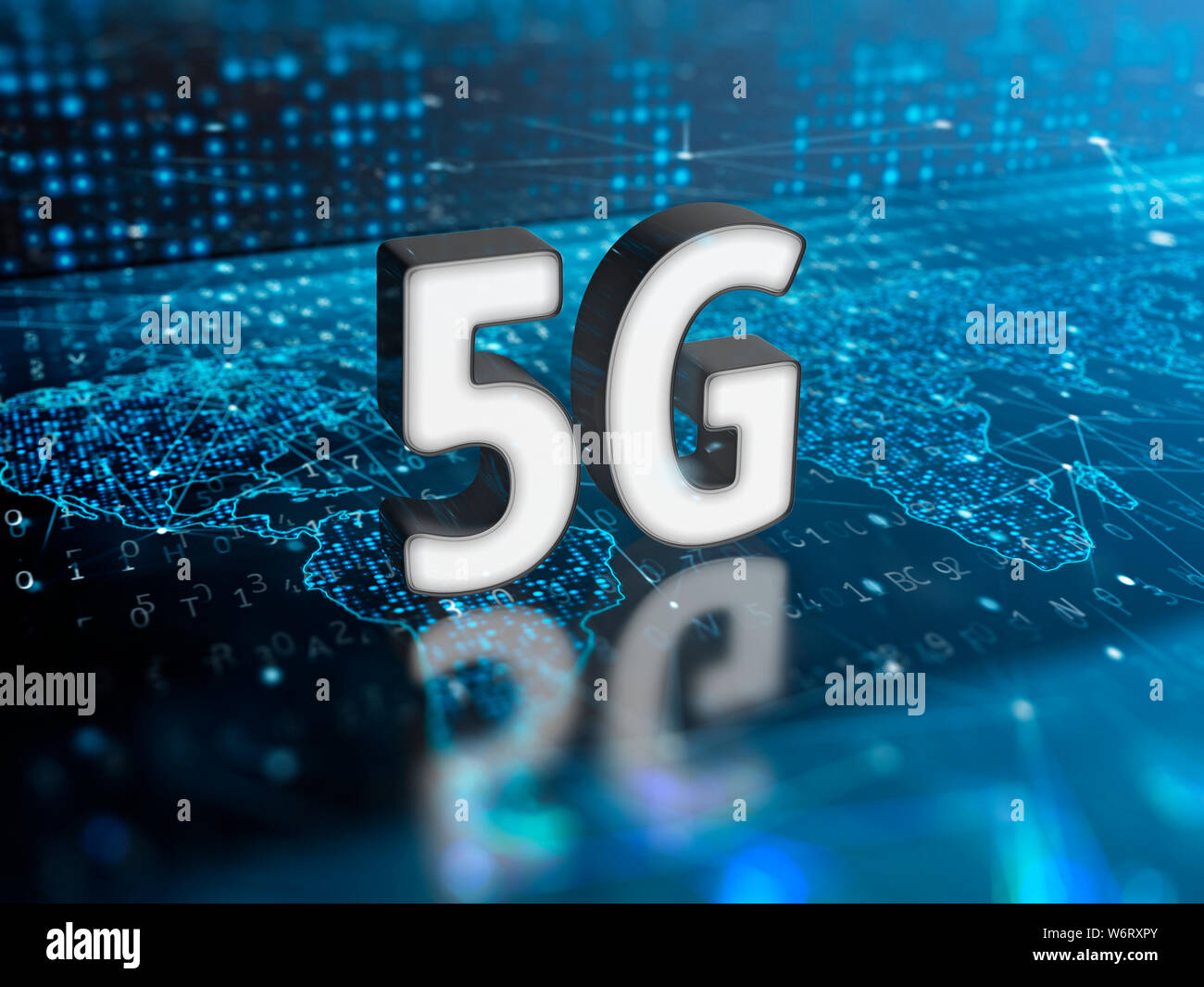 5G technology, conceptual illustration. Stock Photo