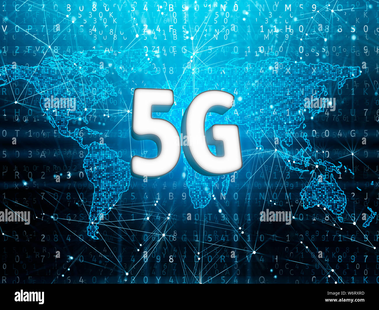 5G technology, conceptual illustration. Stock Photo