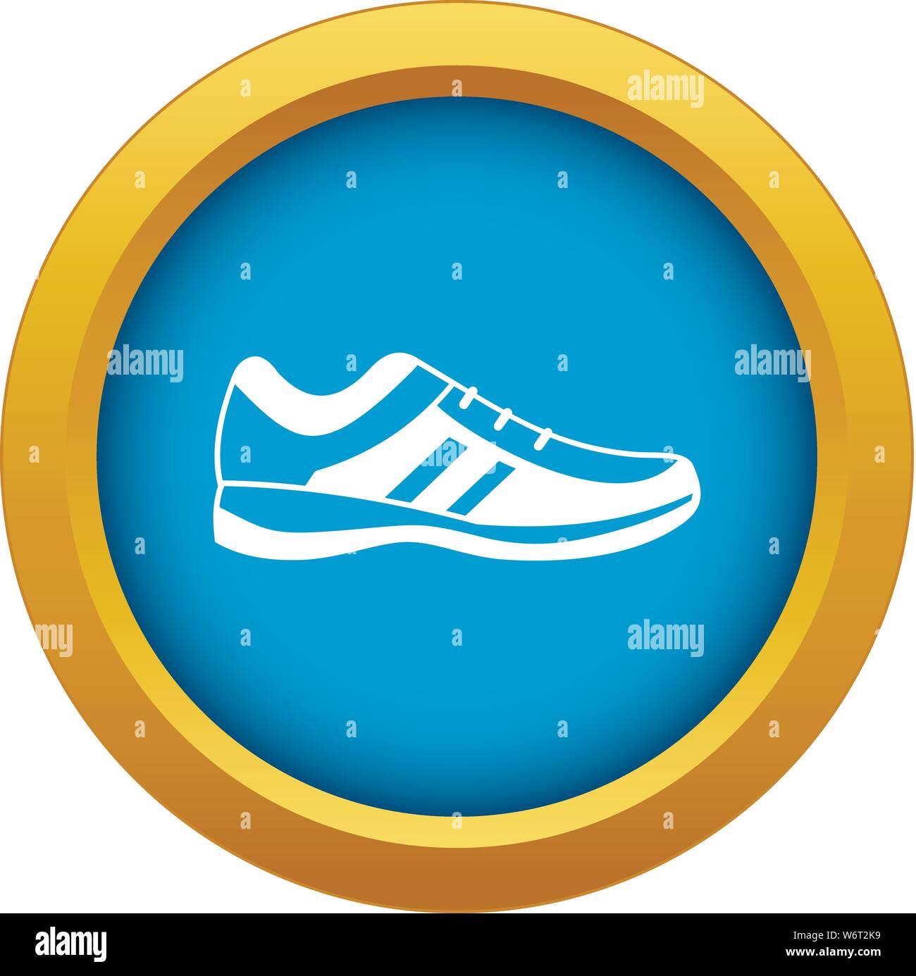 Men sneakers icon blue vector isolated Stock Vector