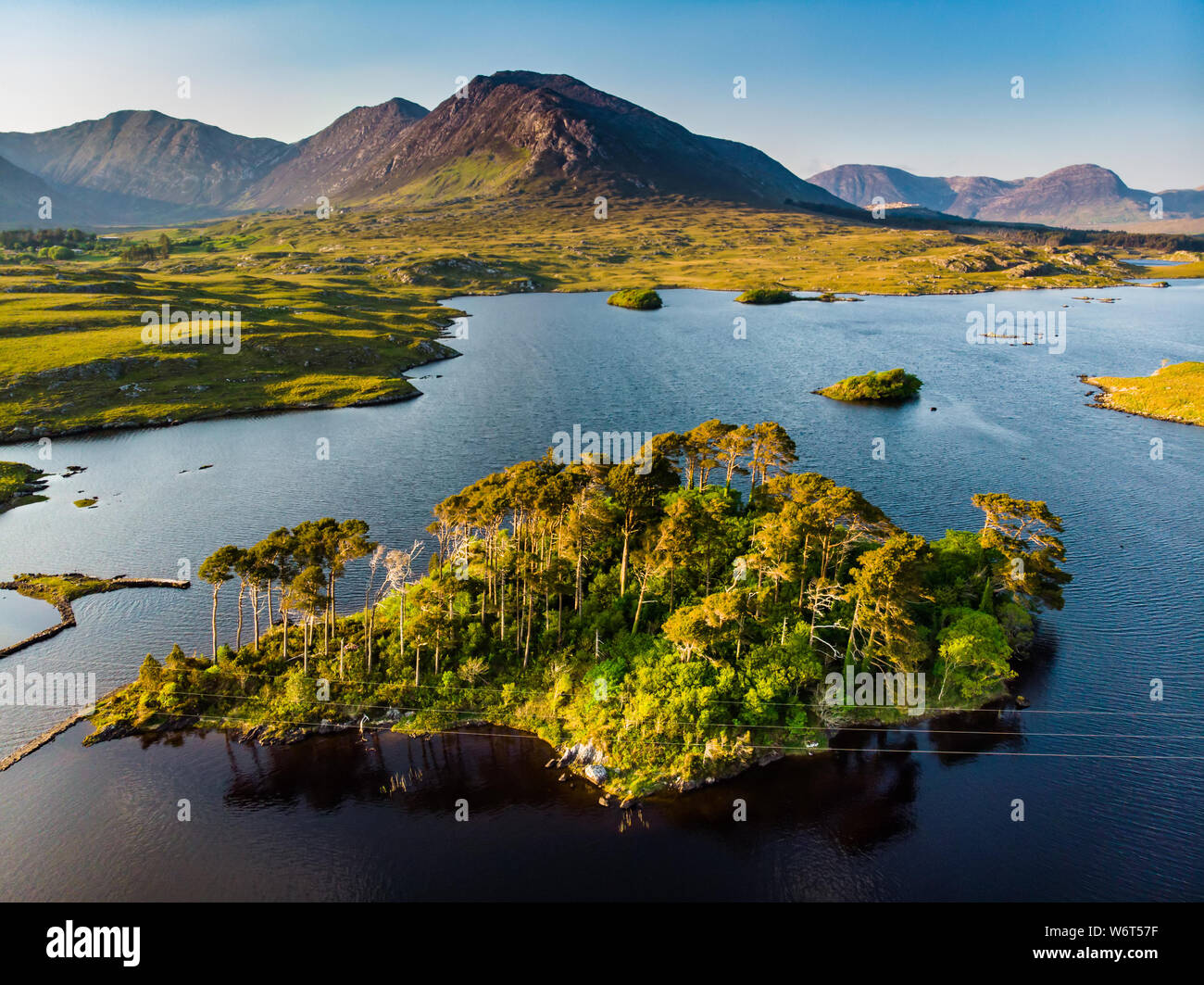 Aerial View Of Twelve Pines Island Standing On A Gorgeous Background aerial-view-of-twelve-pines-island-standing-on-a-gorgeous-background