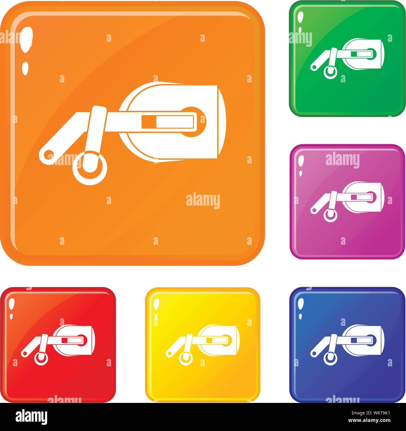 Game reality glasses icons set vector color Stock Vector Image & Art ...