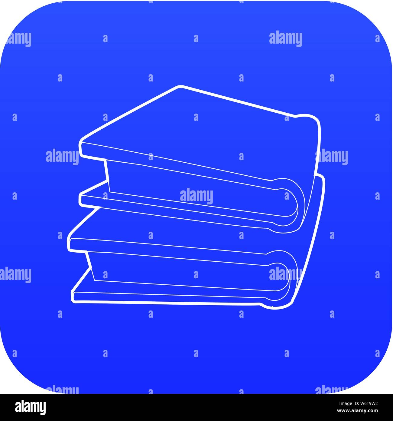 Two books isometric icon hi-res stock photography and images - Alamy