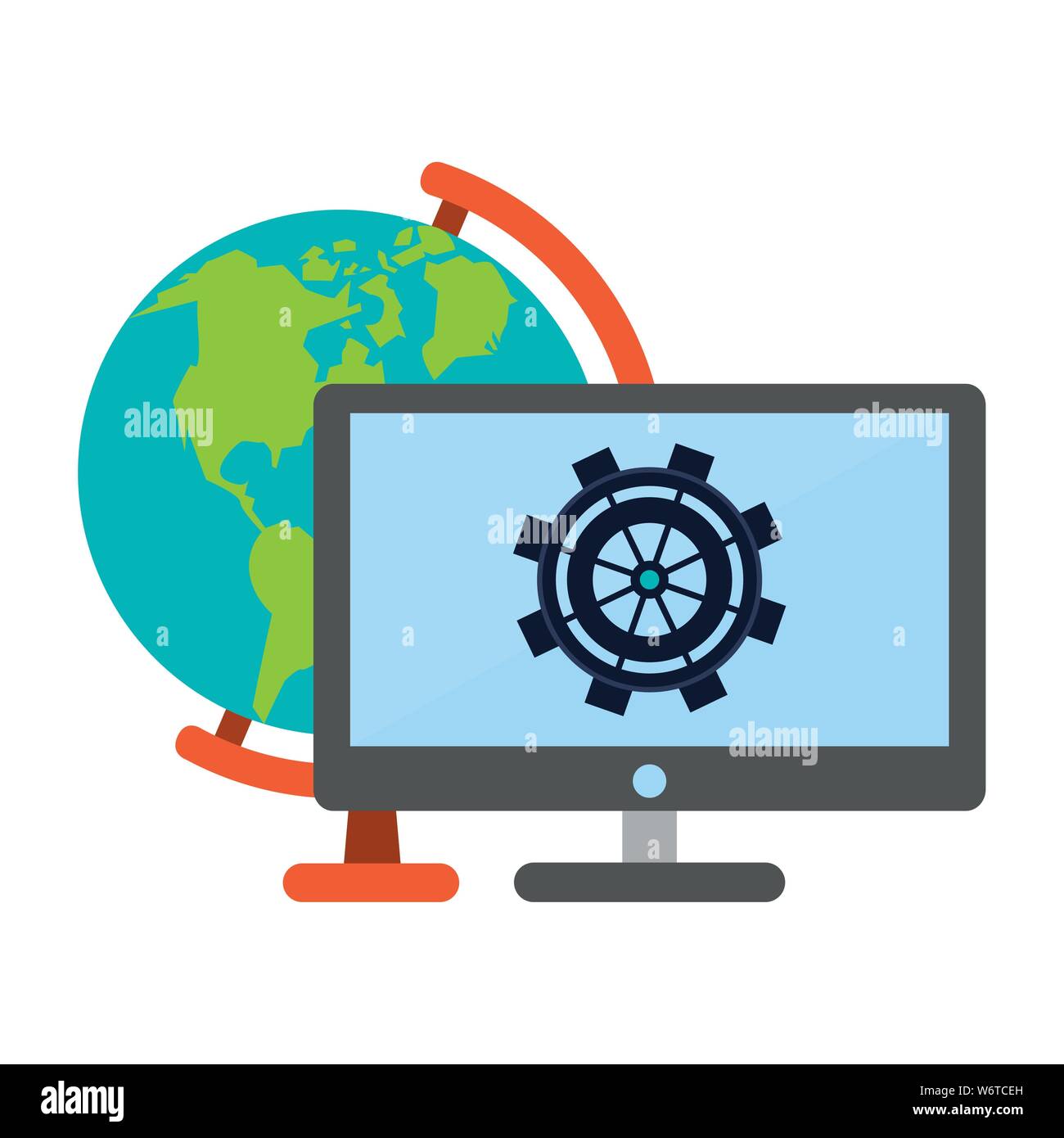 technology digital modern hardware cartoon Stock Vector Image & Art Alamy