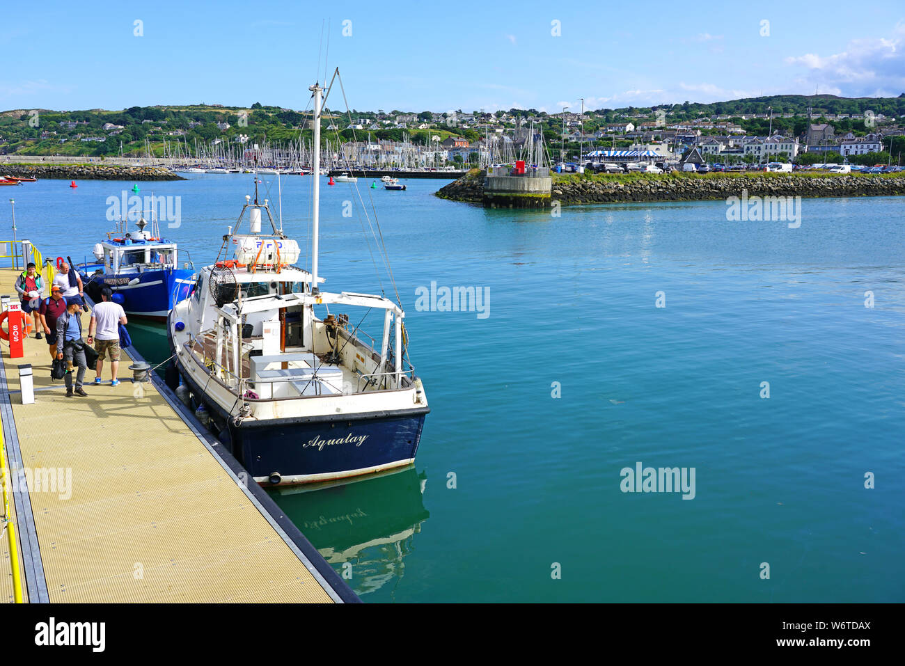 HOWTH, IRELAND 27 JUL 2019 Fishing boats in Howth, a fishing village