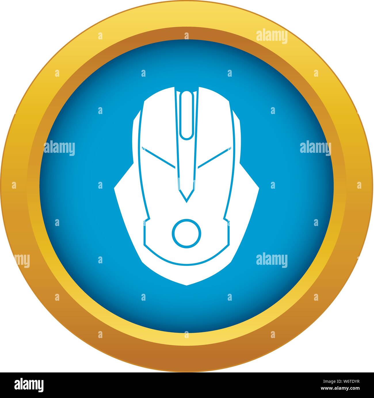 Computer mouse icon blue vector isolated Stock Vector Image & Art Alamy