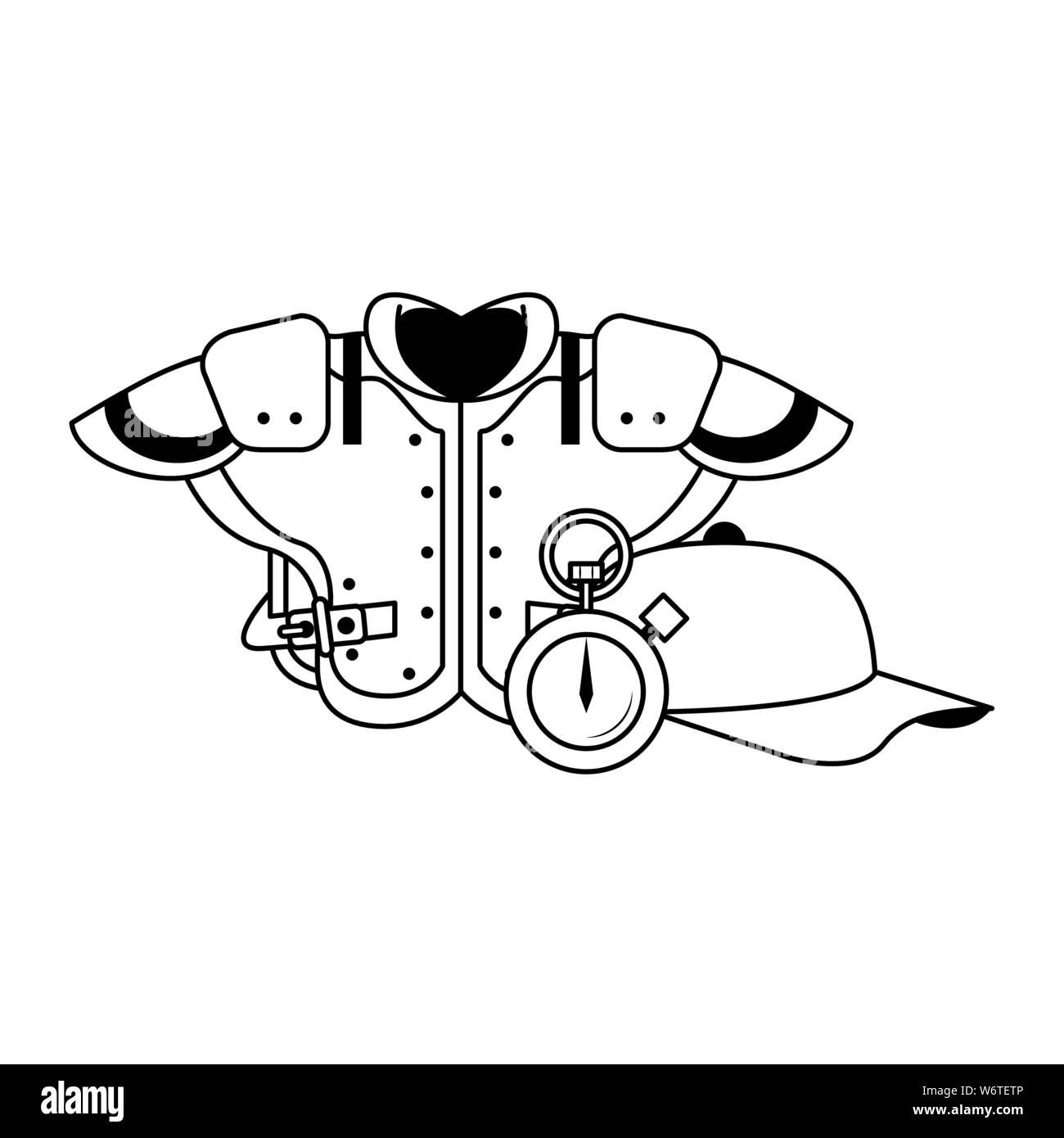 football shoulder pads clipart