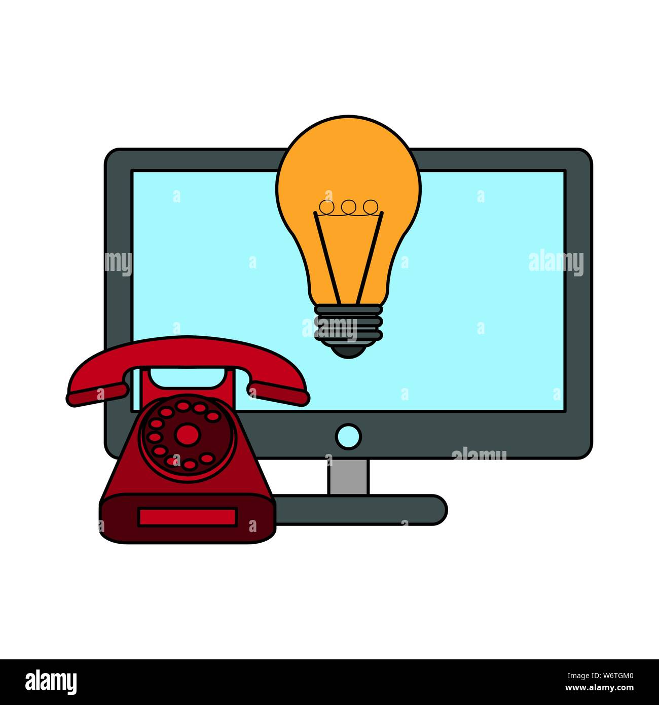 technology digital modern hardware cartoon Stock Vector Image & Art Alamy