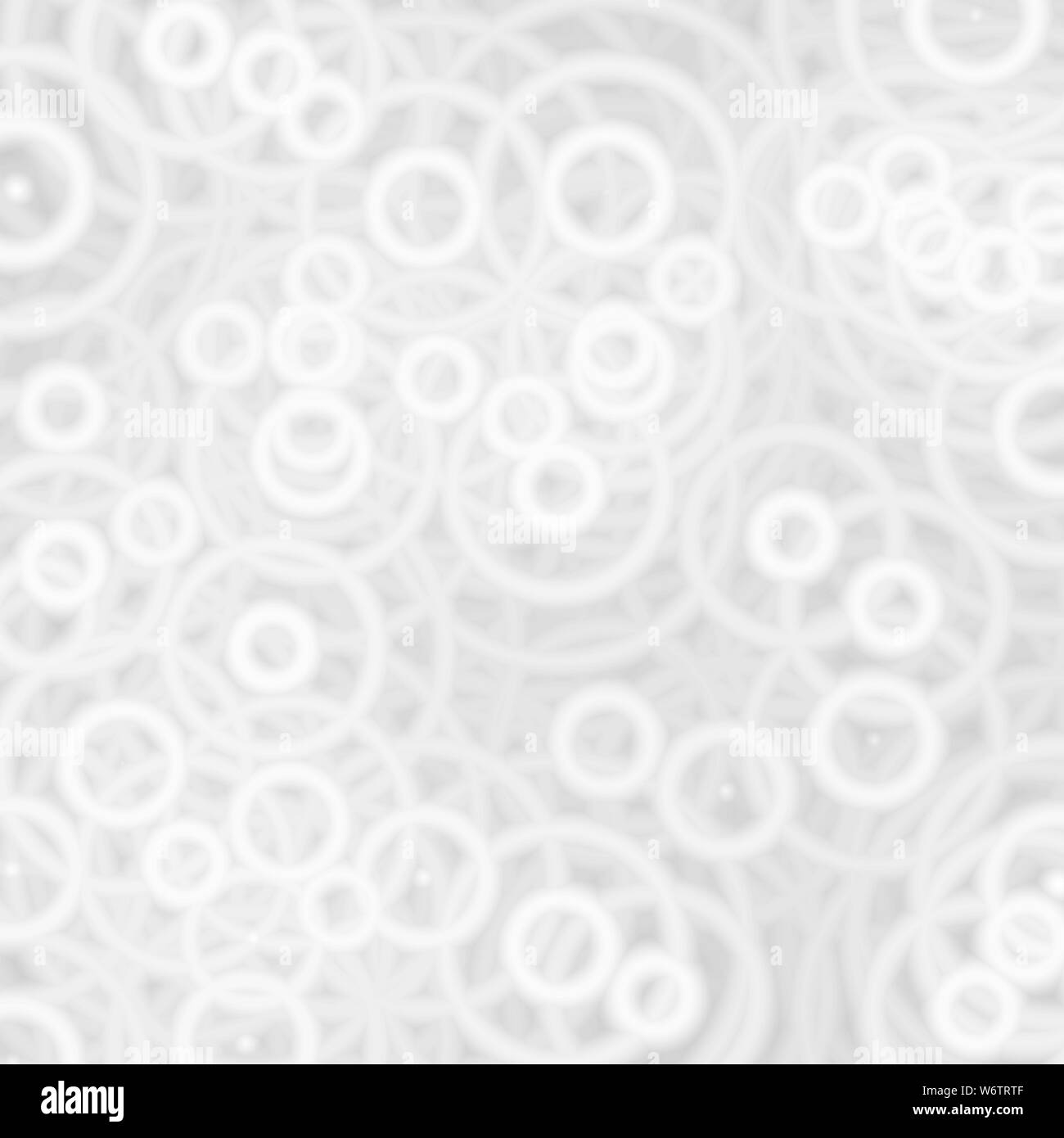 Abstract circle sound oscillating with white ring on gray background Stock Photo