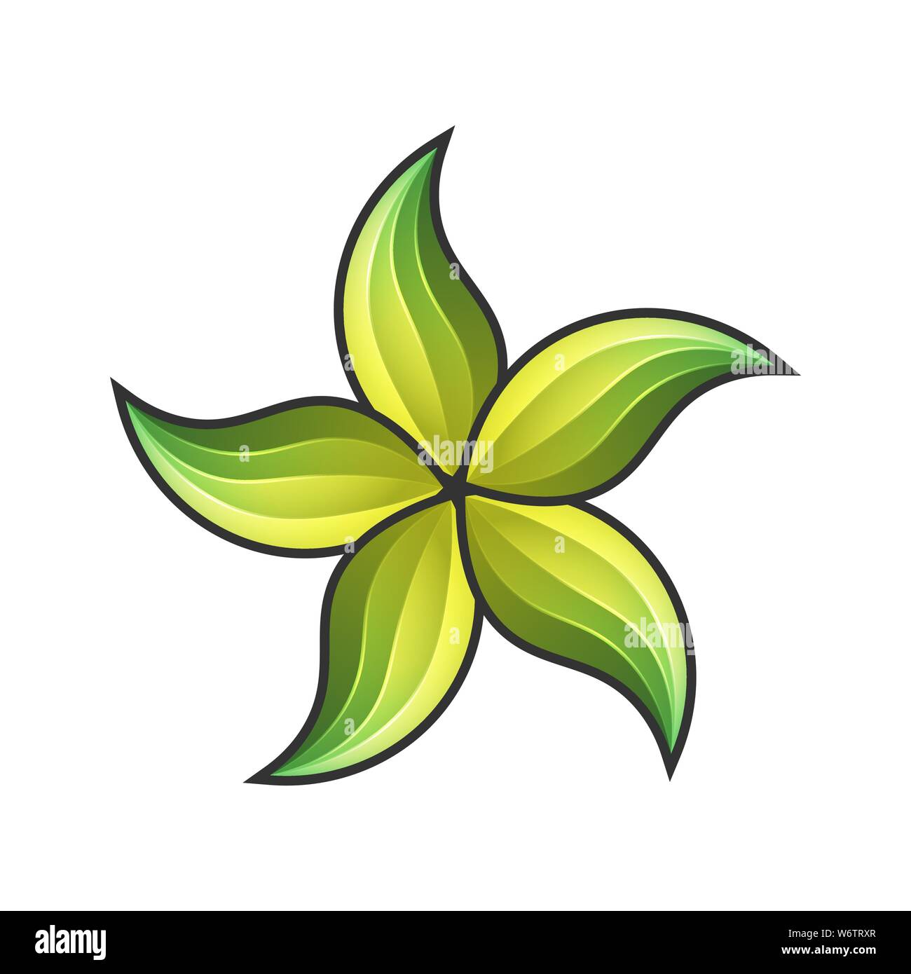 Vector Flowers with bright colors. A logo for businesses around beauty ...
