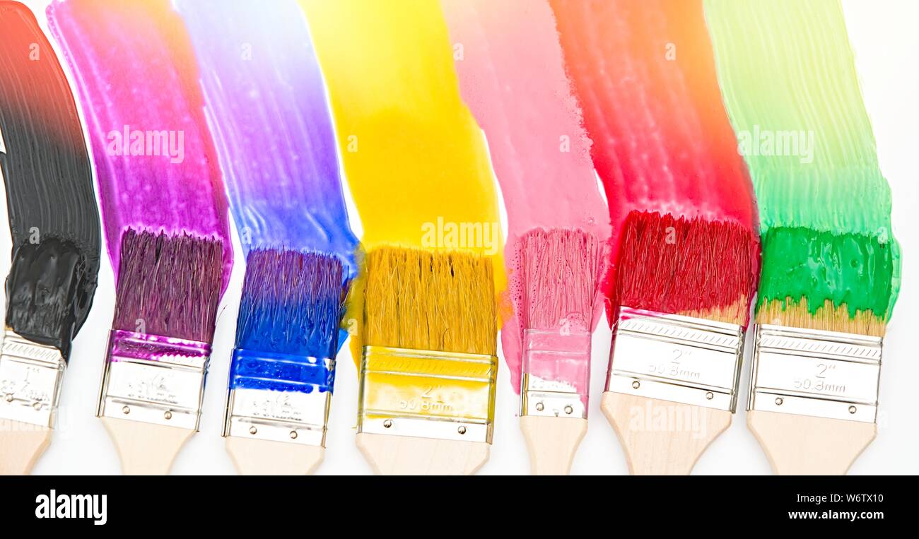Dripping paint rainbow hi-res stock photography and images - Alamy