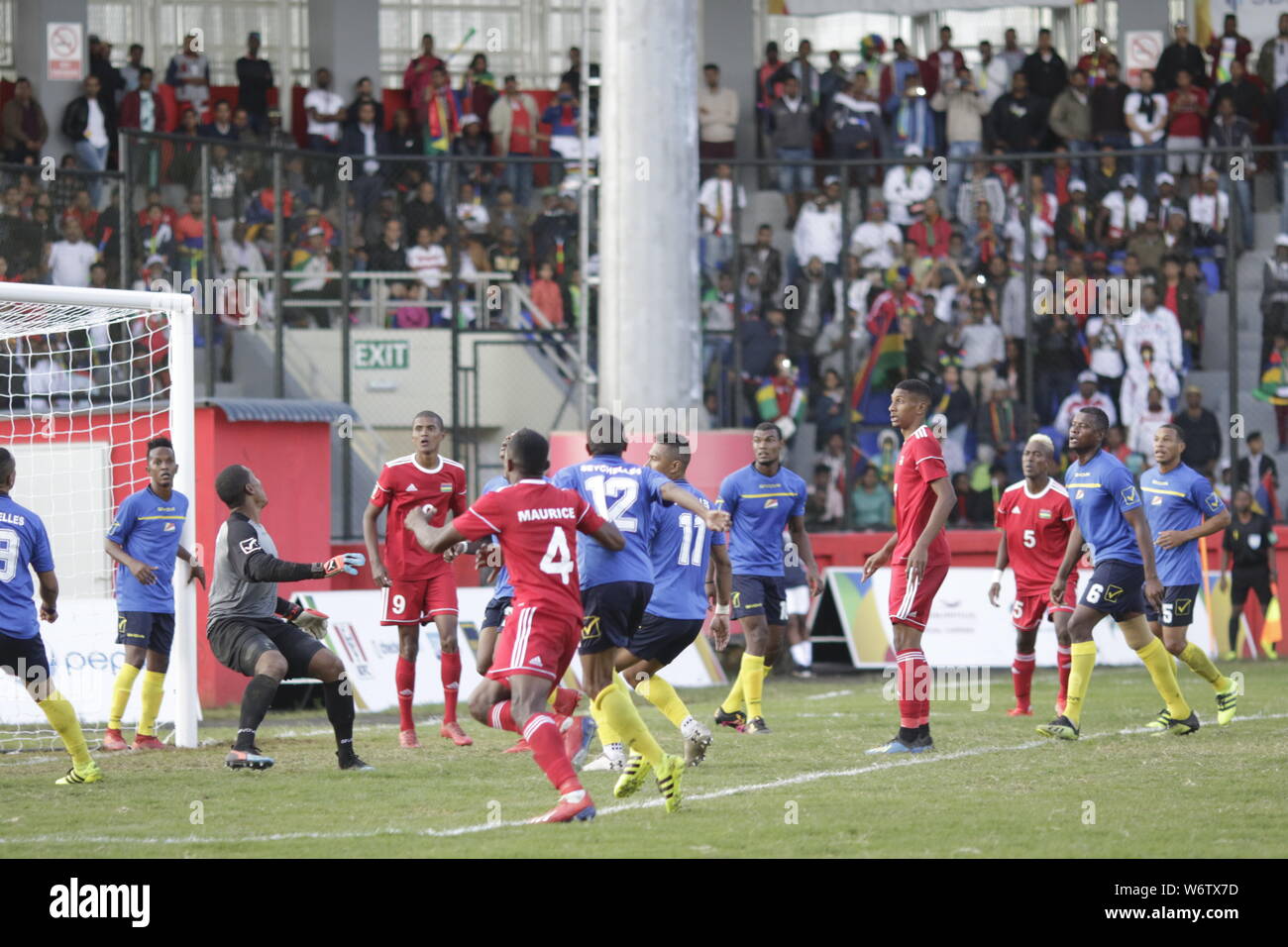 Club M v/s Seychelles à Curepipe : la compétition de foot débute ce jeudi Stock Photo