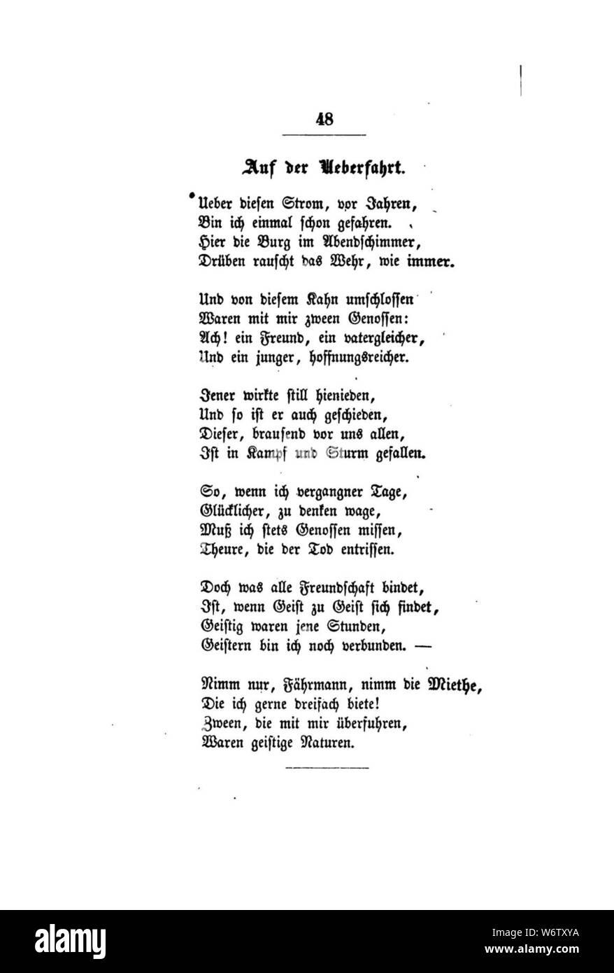 De Gedichte (Uhland) 072 Stock Photo Alamy