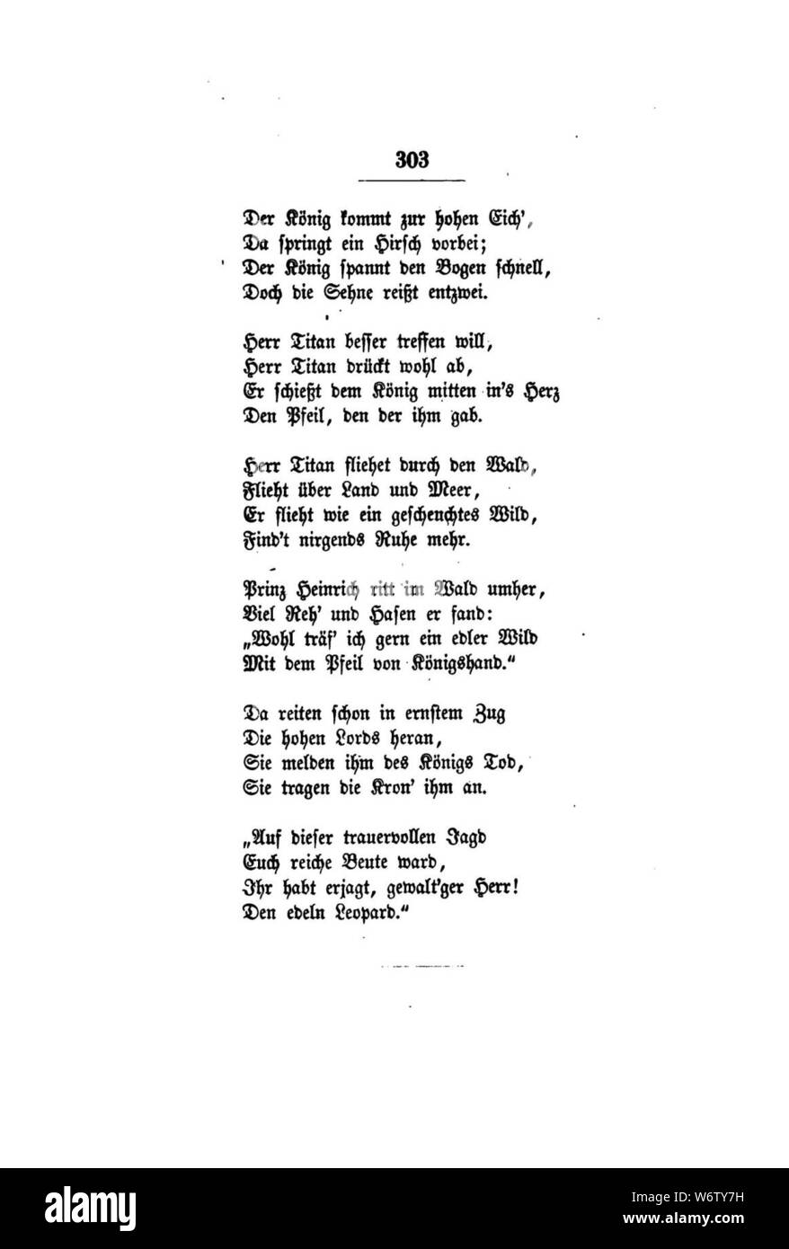 De Gedichte (Uhland) 321 Stock Photo Alamy