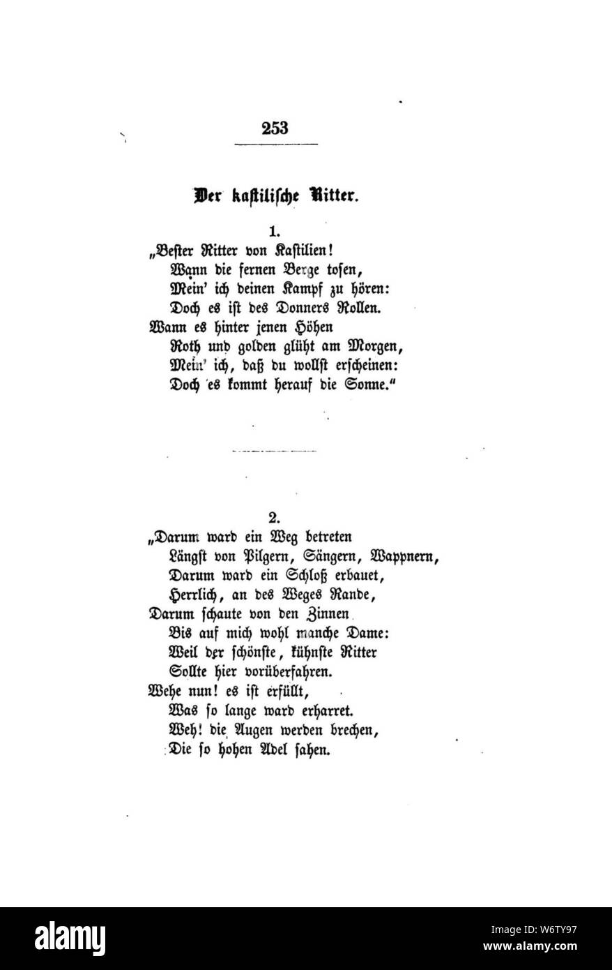 De Gedichte (Uhland) 271 Stock Photo Alamy