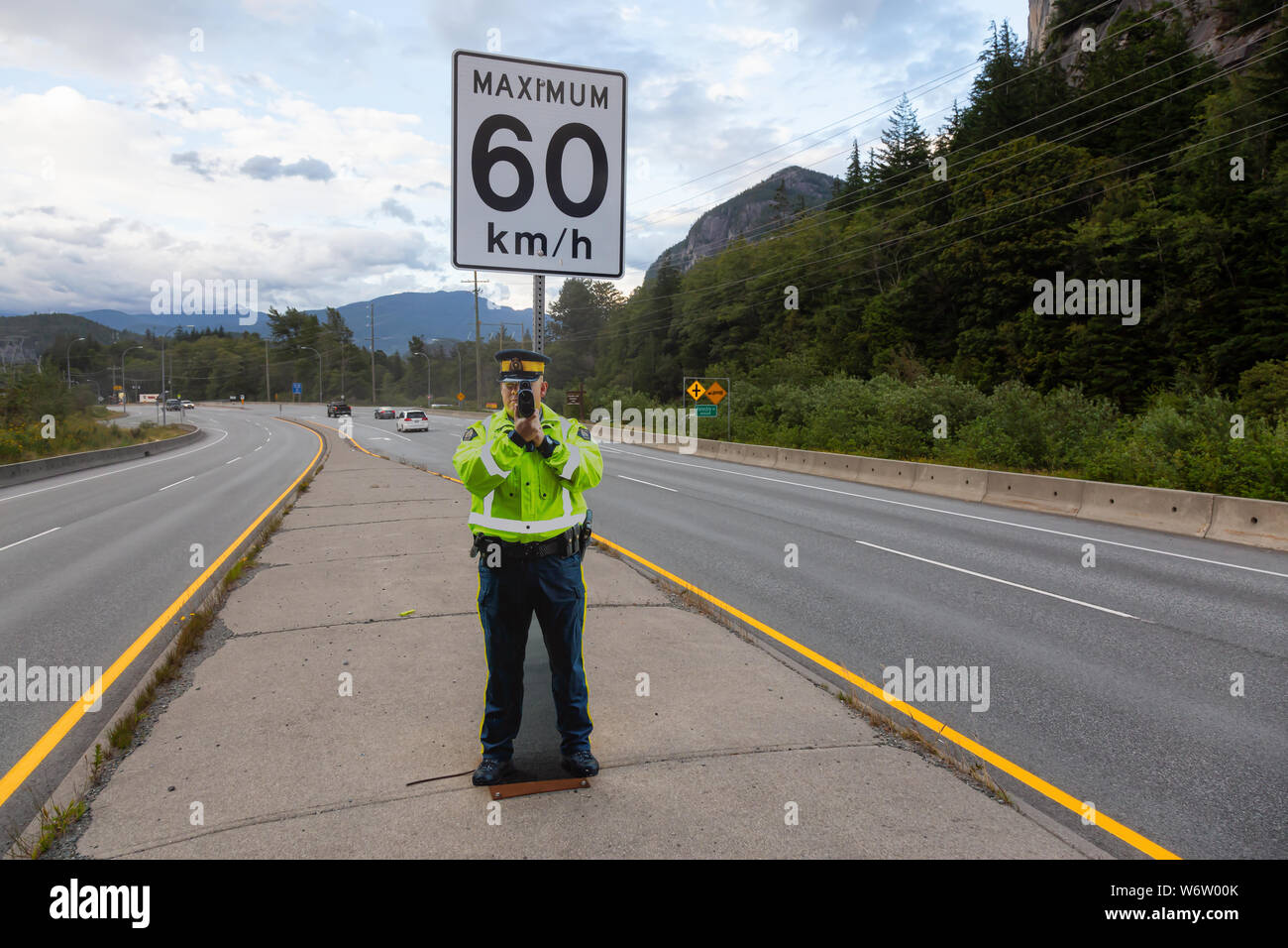 Squamish, British Columbia, Canada July 26, 2019 Fake Cardboard
