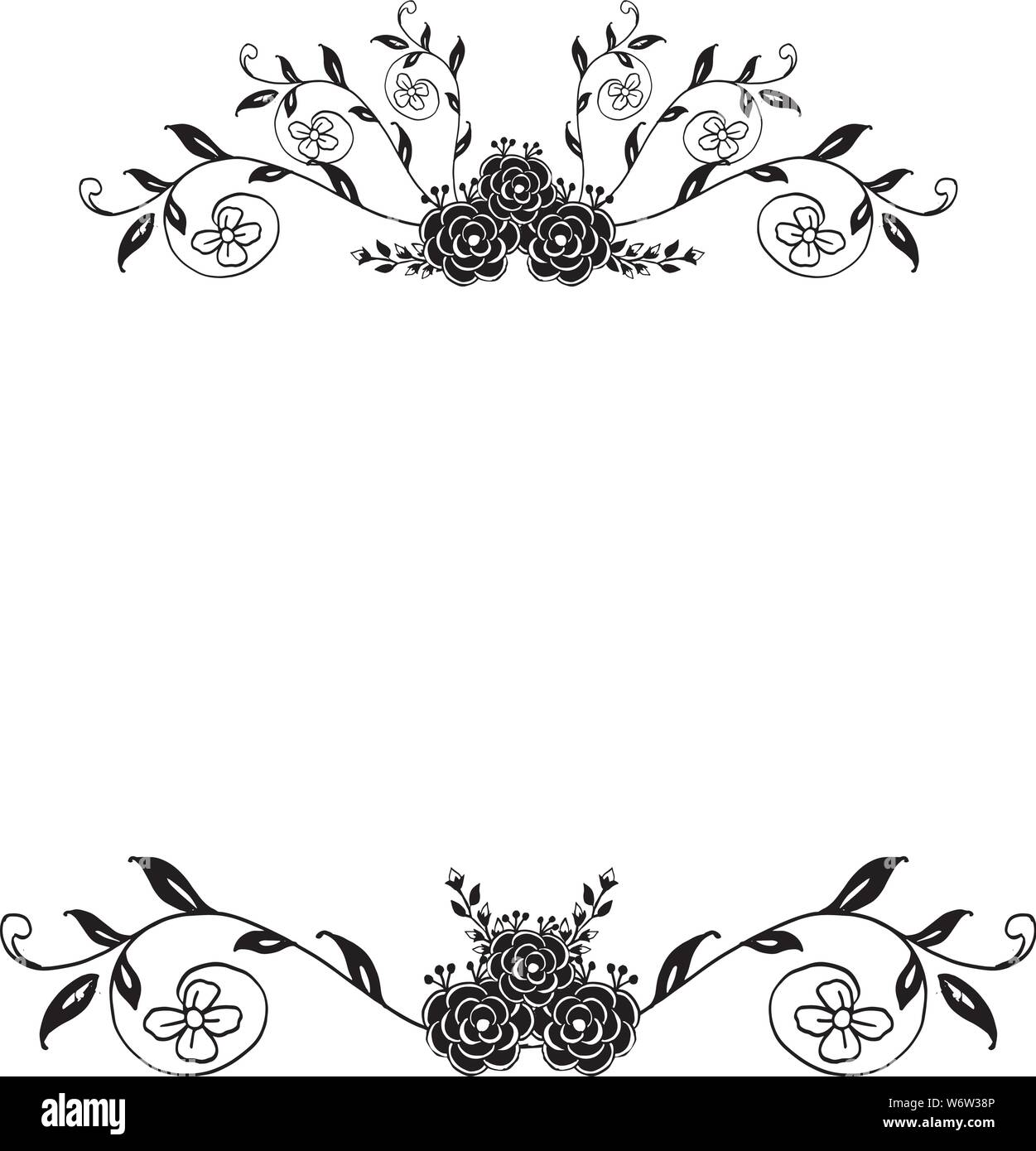 Elegant floral frame, feature wallpaper of greeting card. Vector illustration Stock Vector Image & Art - Alamy Elegant floral frame, feature wallpaper of greeting card. Vector illustration Stock Vector Image & Art - Alamy