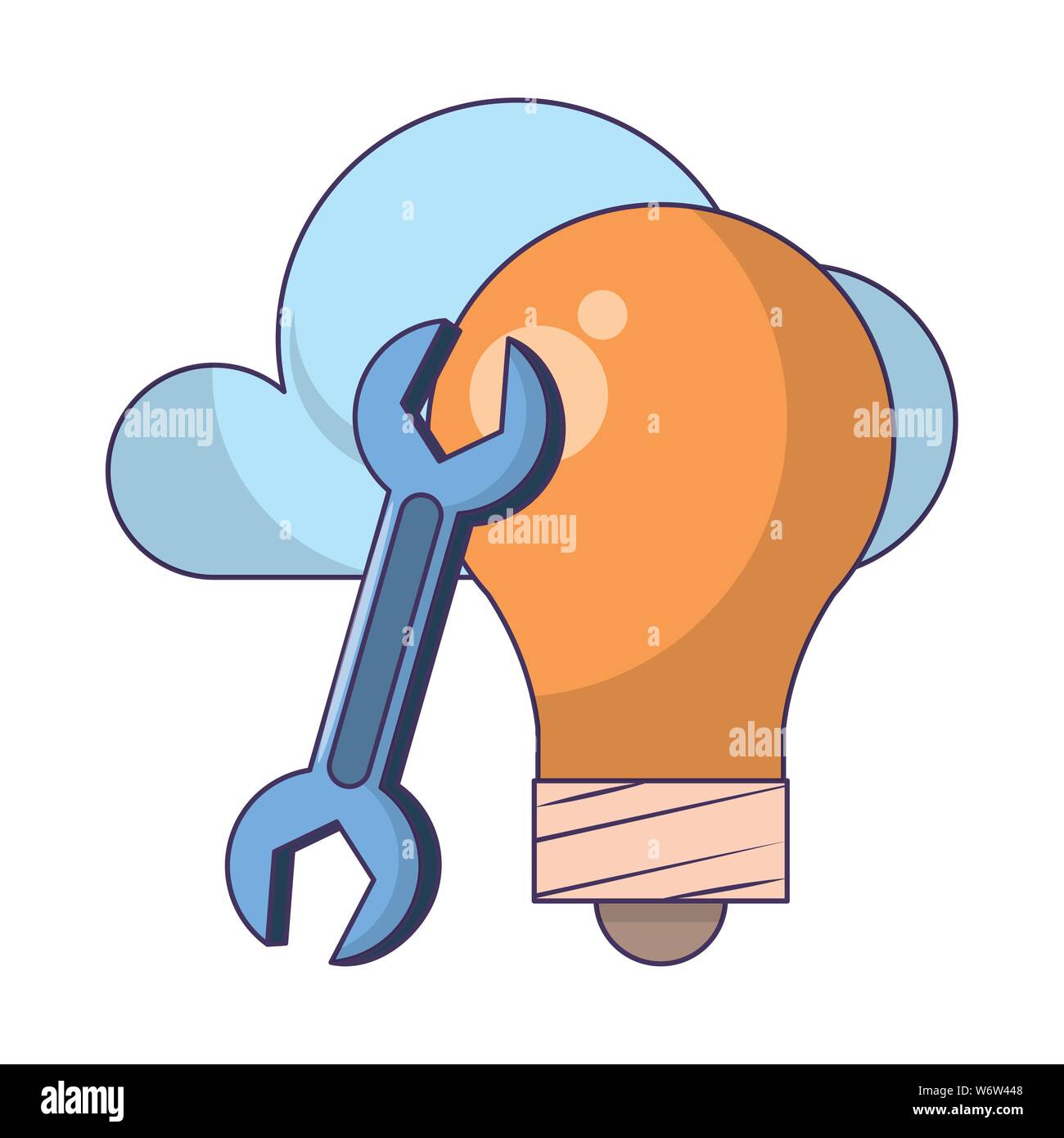 technology web digital hardware cartoon Stock Vector Image & Art - Alamy