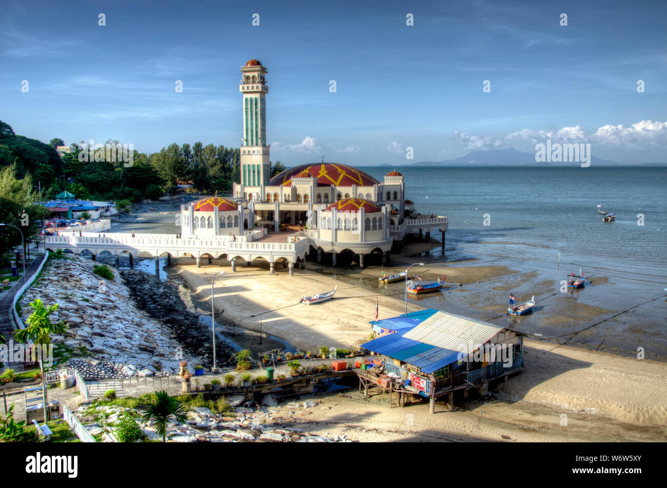 The Penang Floating Mosque In Tanjong Bungah Stock Photo - Alamy