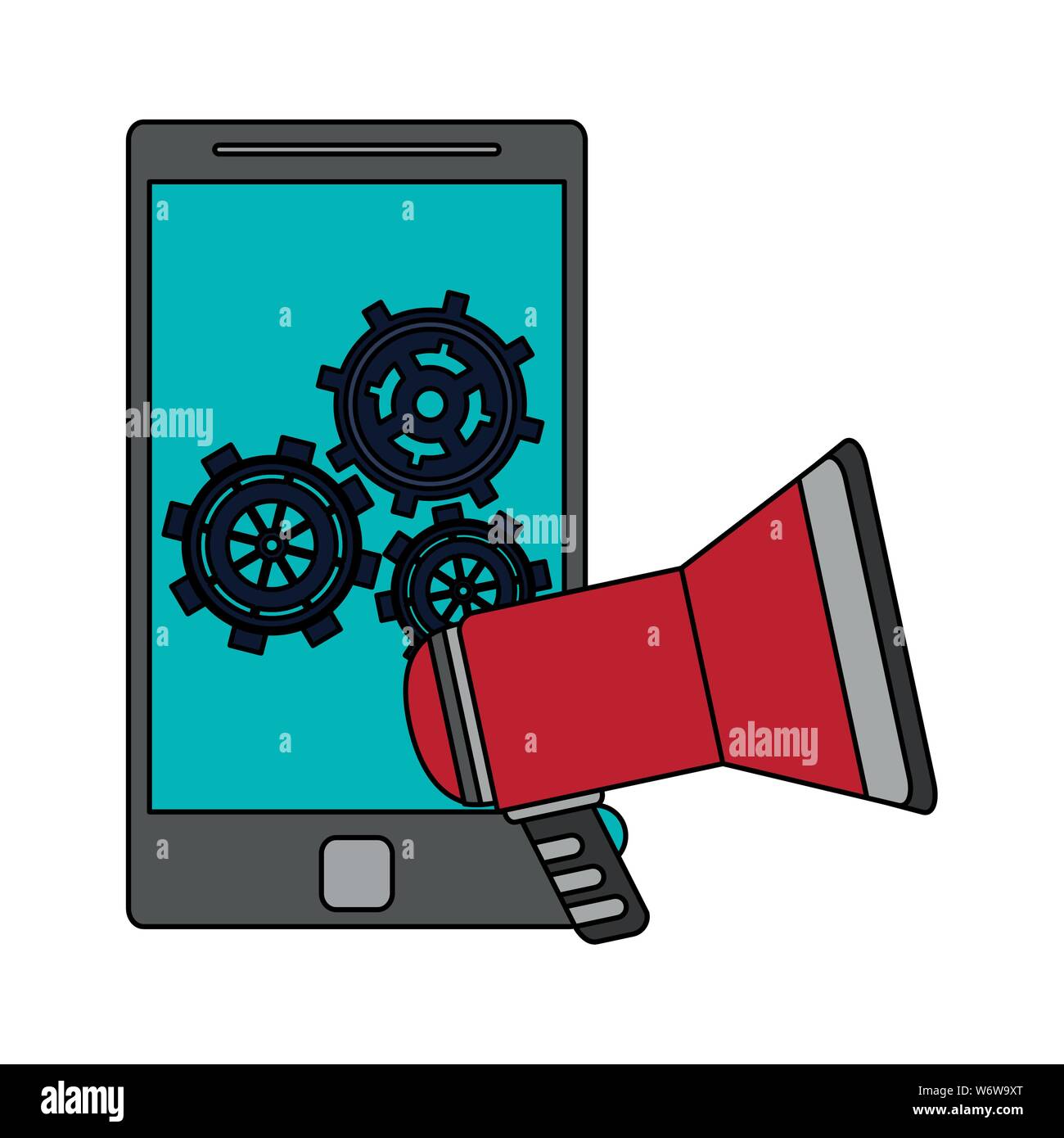 technology digital modern hardware cartoon Stock Vector Image & Art Alamy