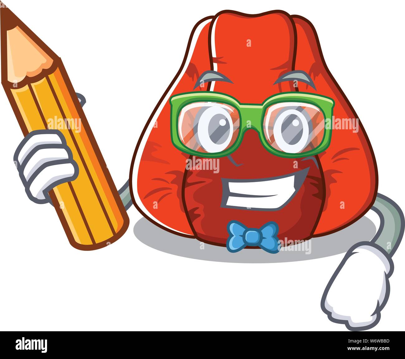 Student bean bag chair in a character Stock Vector Image & Art Alamy