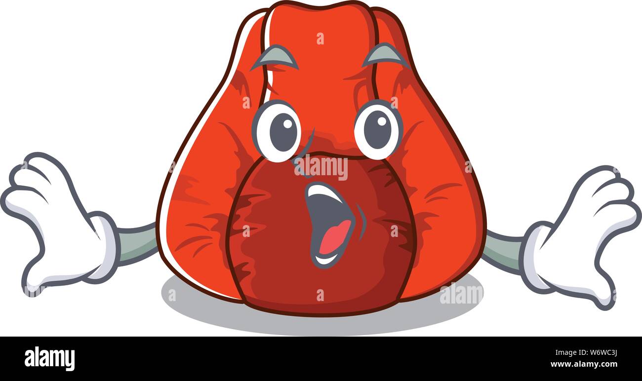 Surprised bean bag chair isolated with mascot Stock Vector Image & Art