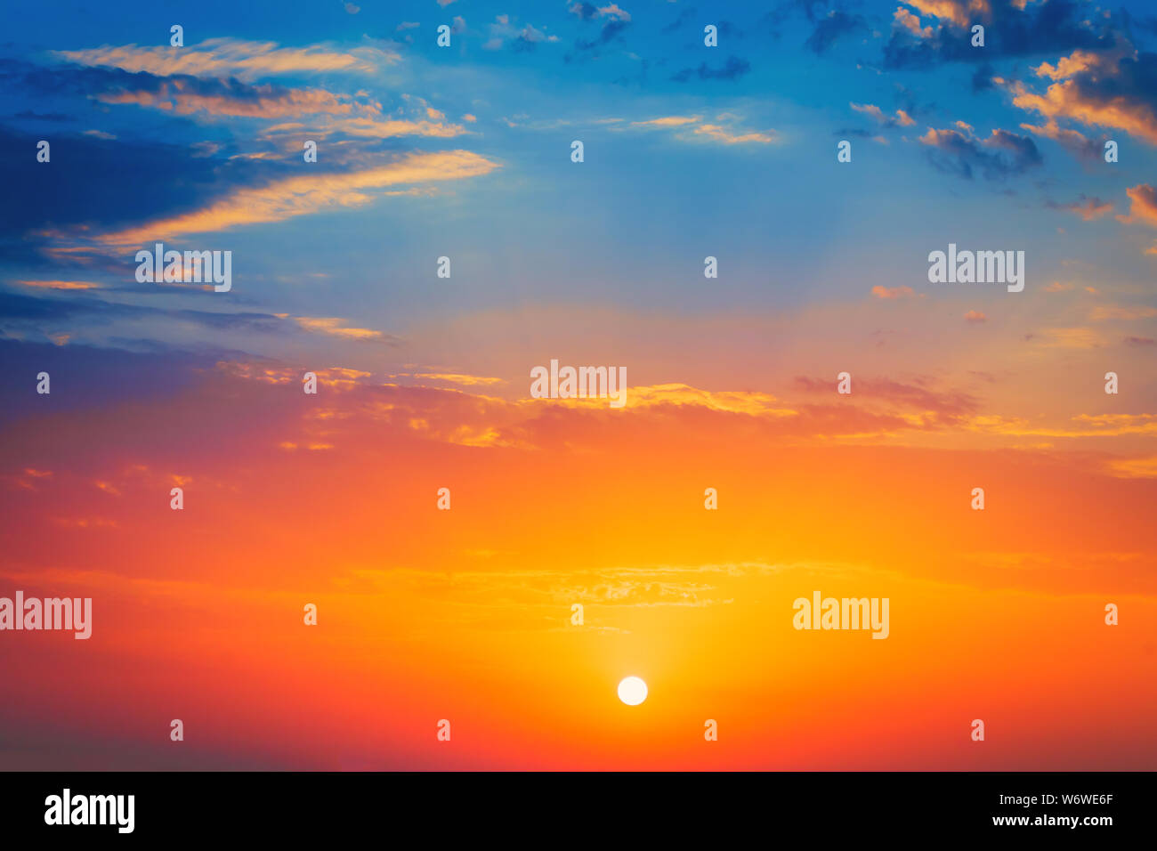 unique sunrise background for meditation. new wallpaper Stock Photo