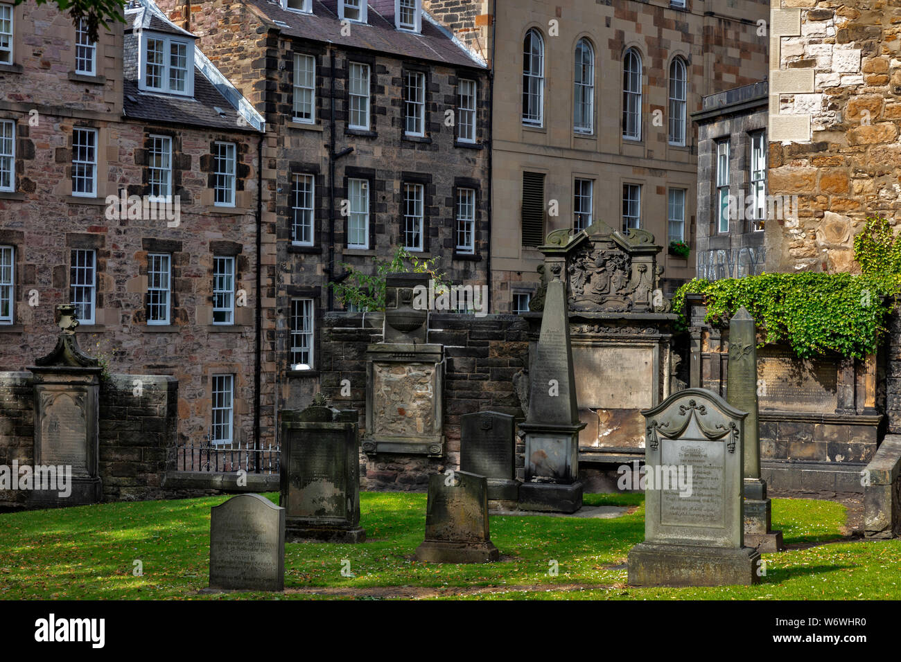 Cemetery, Edinburgh, Scotland, United Kingdom Stock Photo