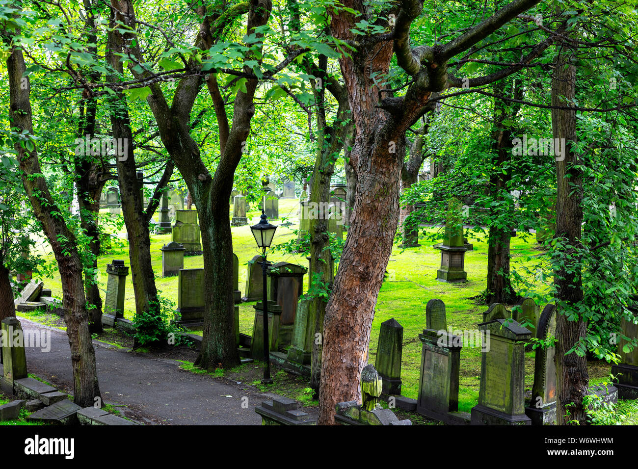 Cemetery, Edinburgh, Scotland, United Kingdom Stock Photo