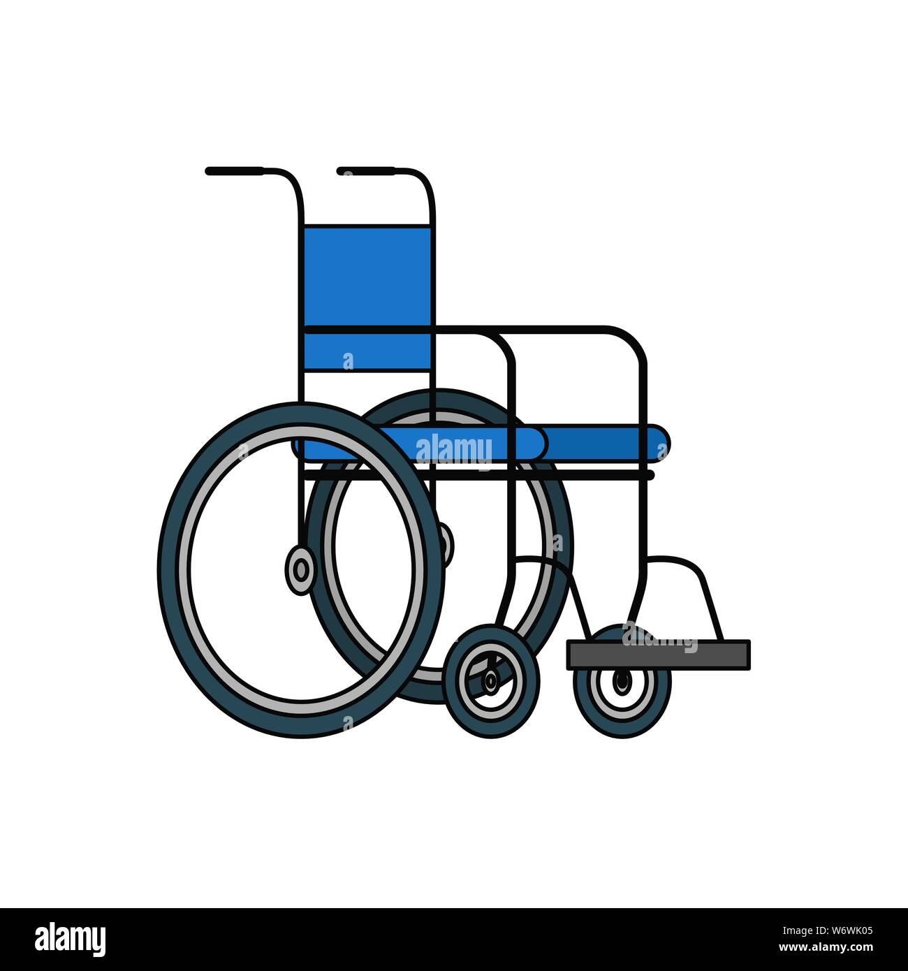 wheelchair medical equipment isolated icon Stock Vector Image & Art Alamy