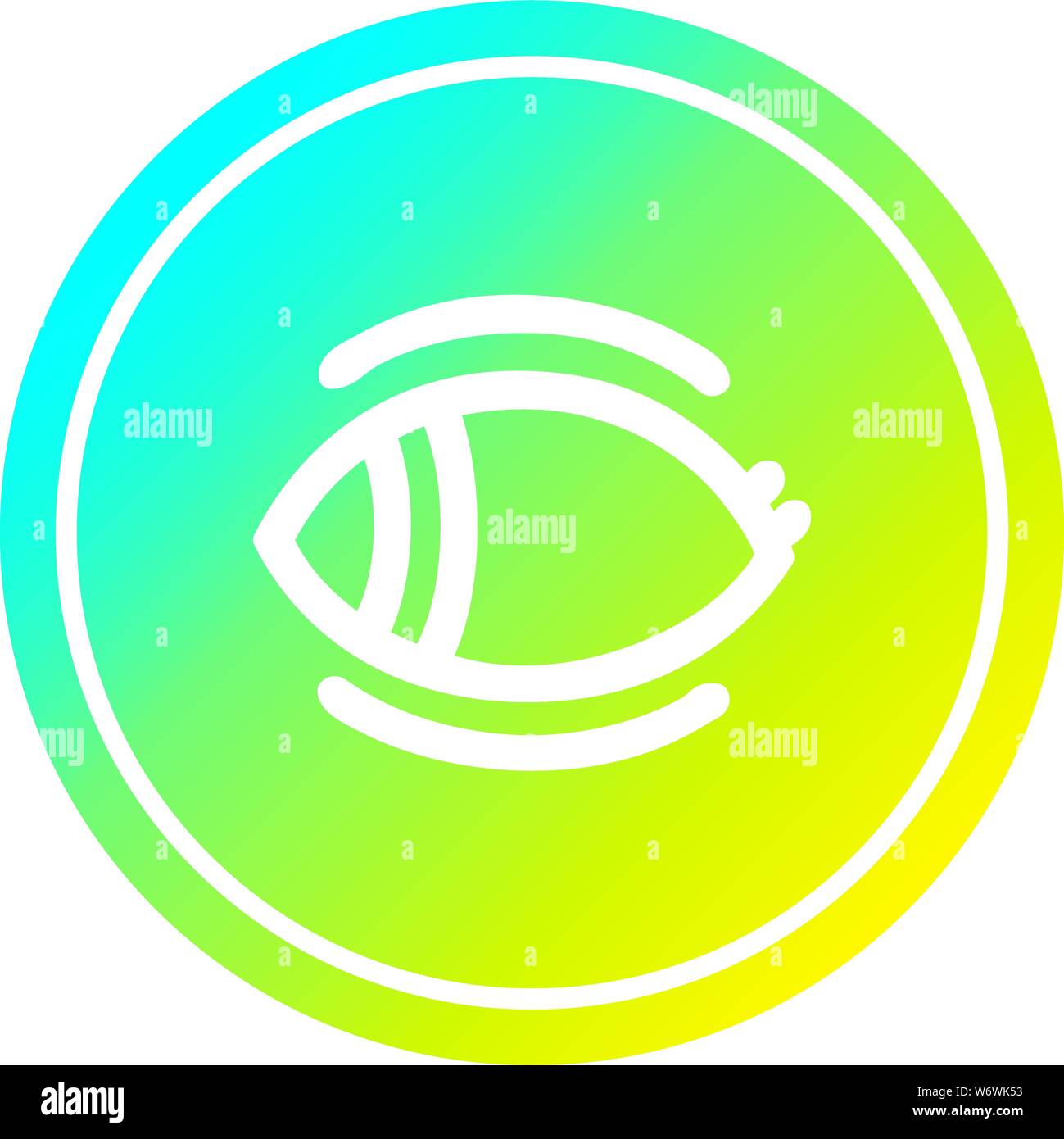 staring eye circular icon with cool gradient finish Stock Vector Image ...