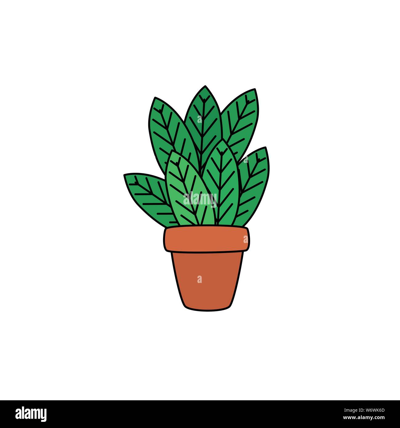 houseplant in pot natural icon Stock Vector Image & Art - Alamy