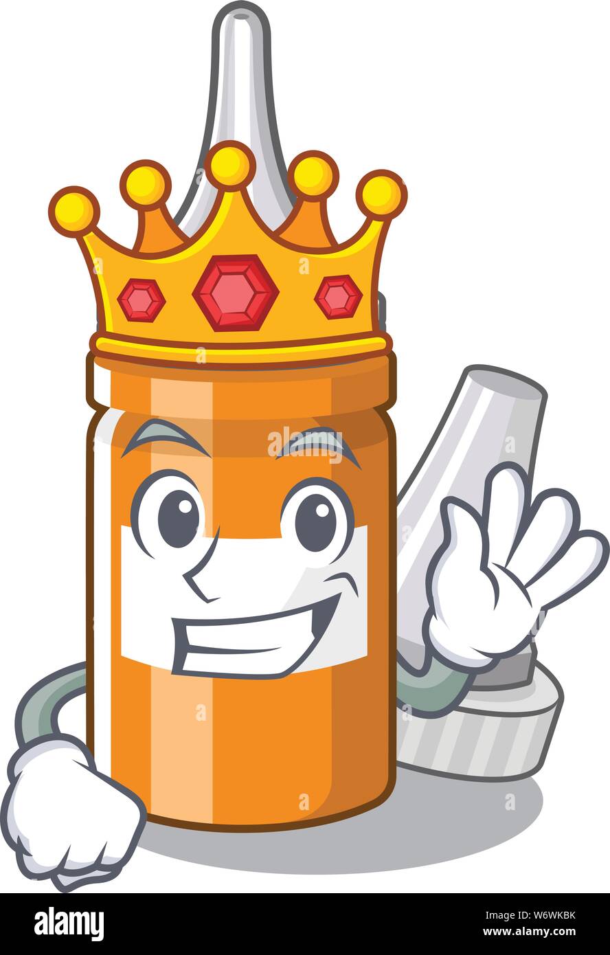 King ear drops above wood table character Stock Vector Image & Art Alamy