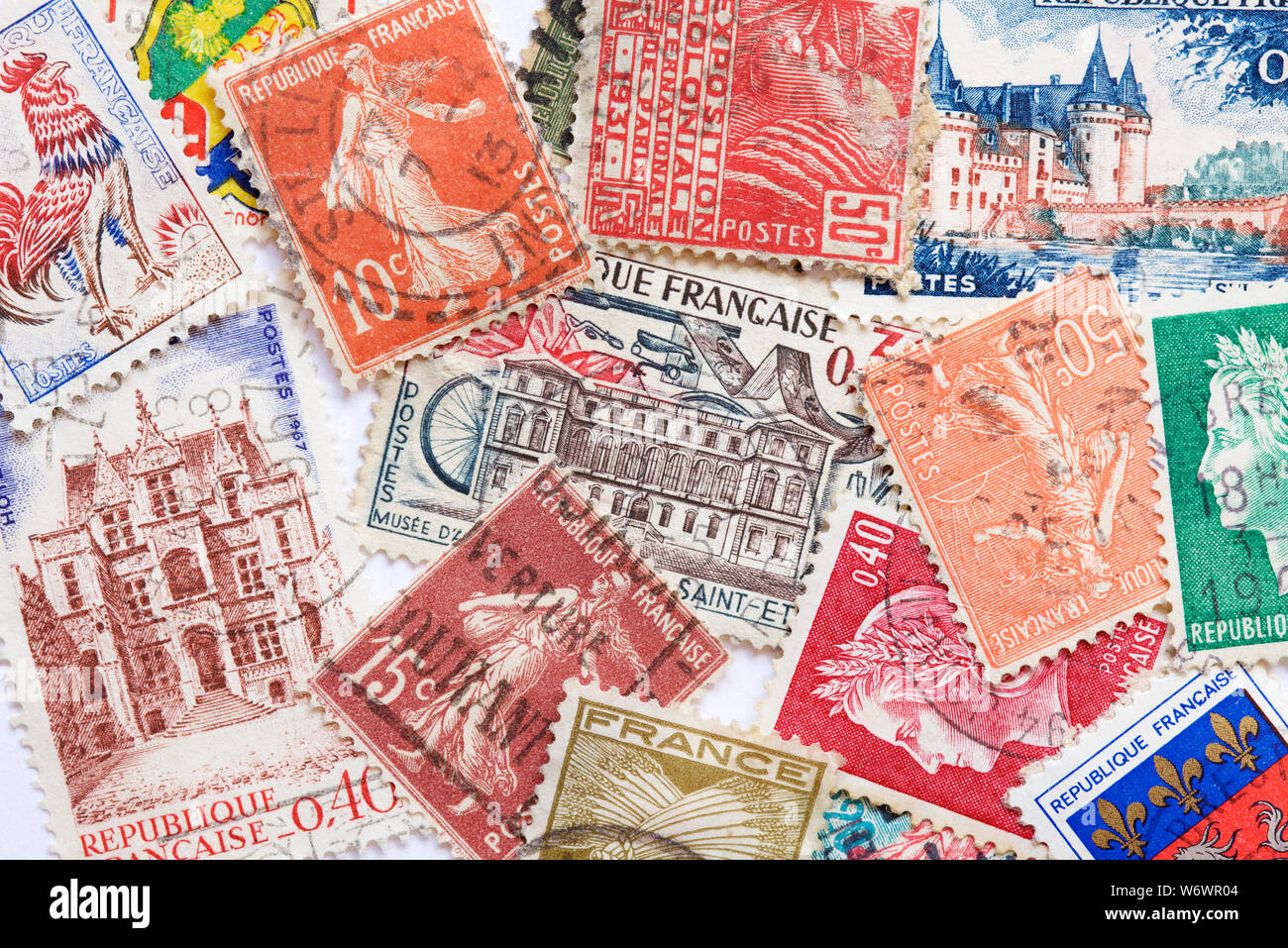 Postage Stamp France High Resolution Stock Photography and Images - Alamy
