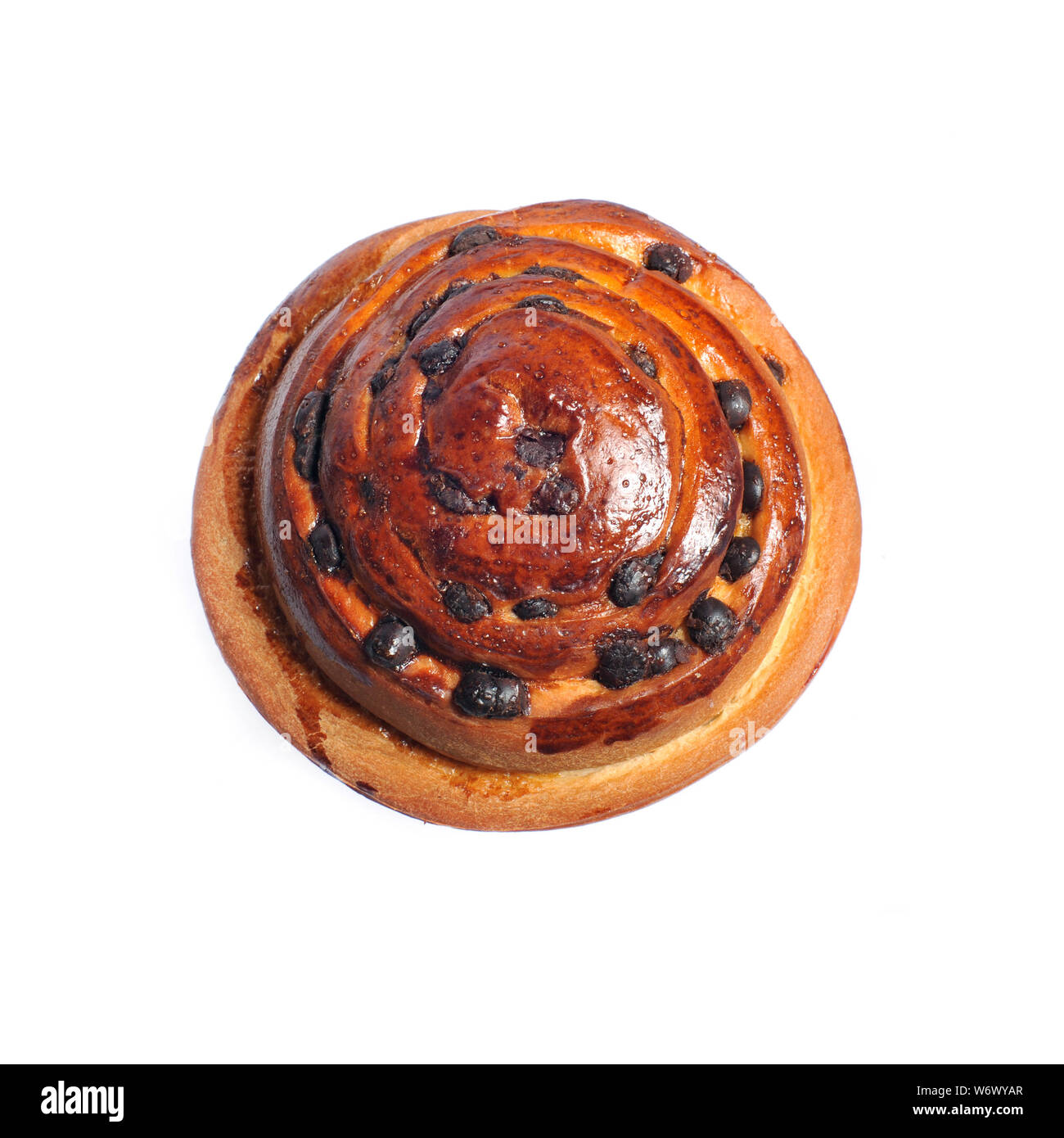 Bakery. Sweet tasty fresh roll on a white background. Bun with poppy