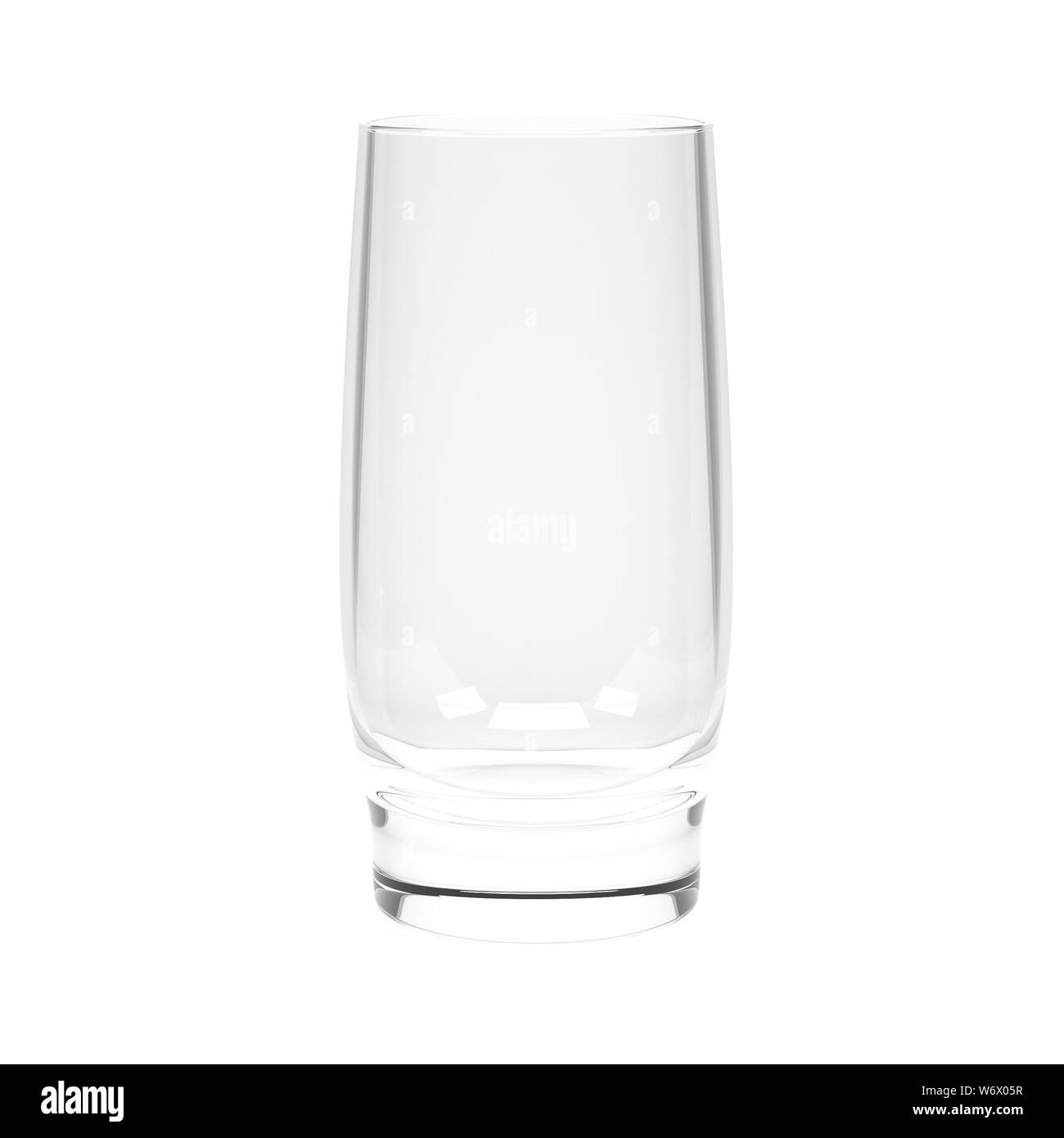 Water glass. 3d rendering illustration isolated on white background ...