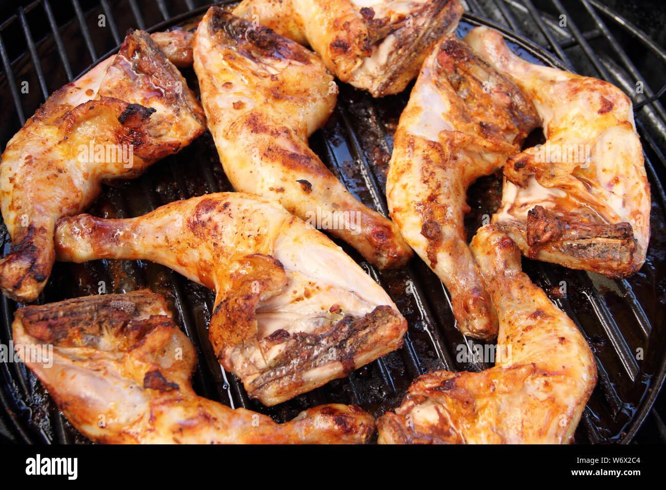 Chicken wings on the grill Stock Photo Alamy