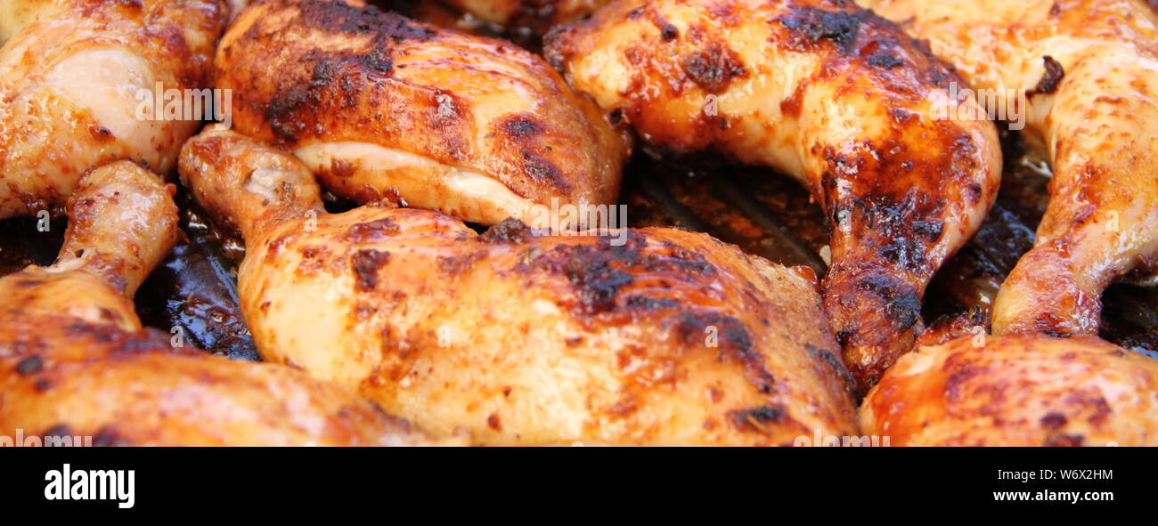 Chicken wings on the grill Stock Photo Alamy