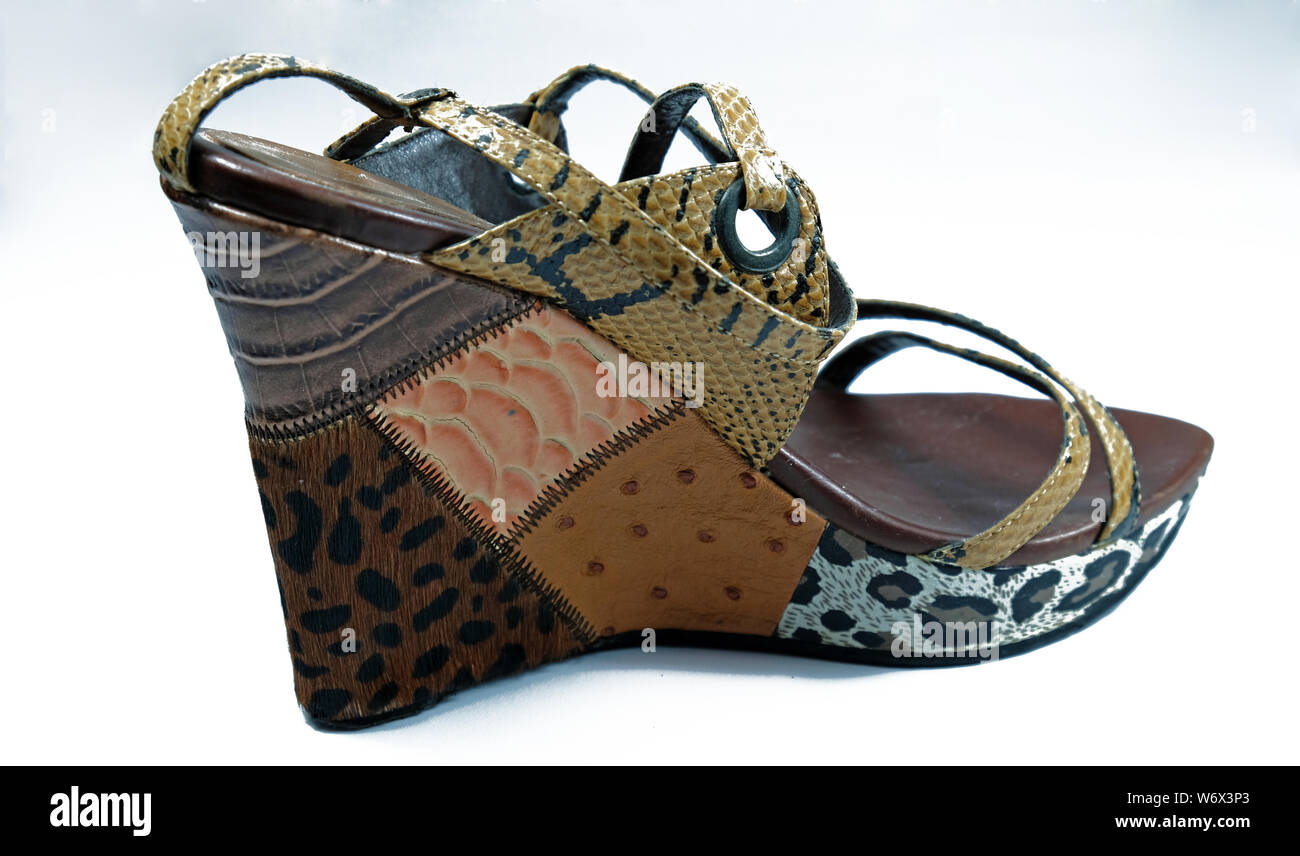 animal print sandals